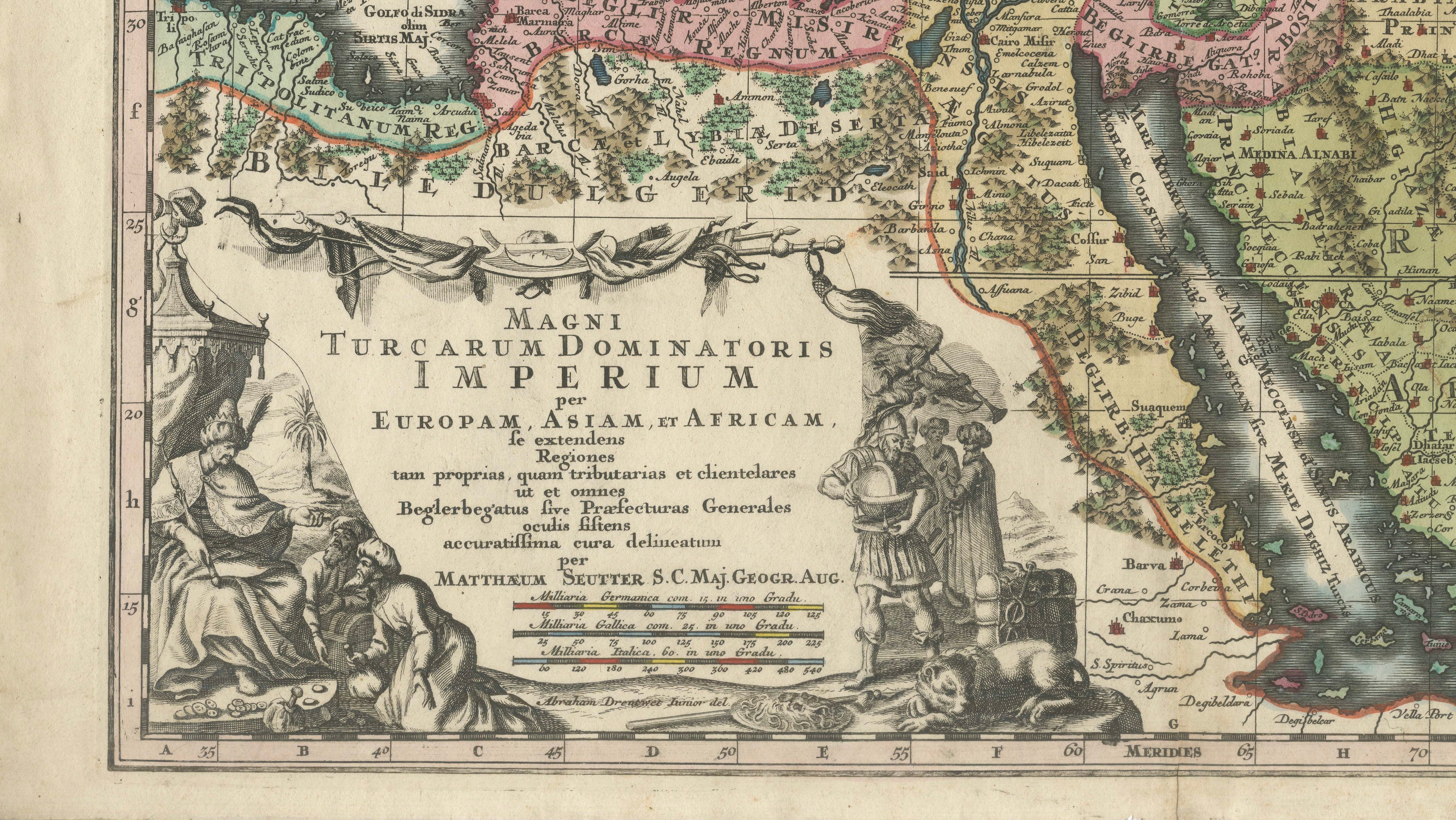 Antique Map of the Ottoman Empire by Matthäus Seutter, c. 1740
