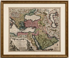 Antike Karte des Osmanischen Reiches von Matthäus Seutter, um 1740