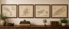 Antique Caribbean Maps of St. Kitts, Antigua, Virgin Islands & Tobago, 1818