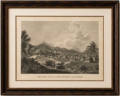 Antike Ansicht von Trelawney Town, Jamaika: Maroons, Bryan Edwards, 1818
