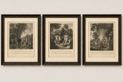 Set of Three Antique St. Vincent Engravings after Agostino Brunias, 1818