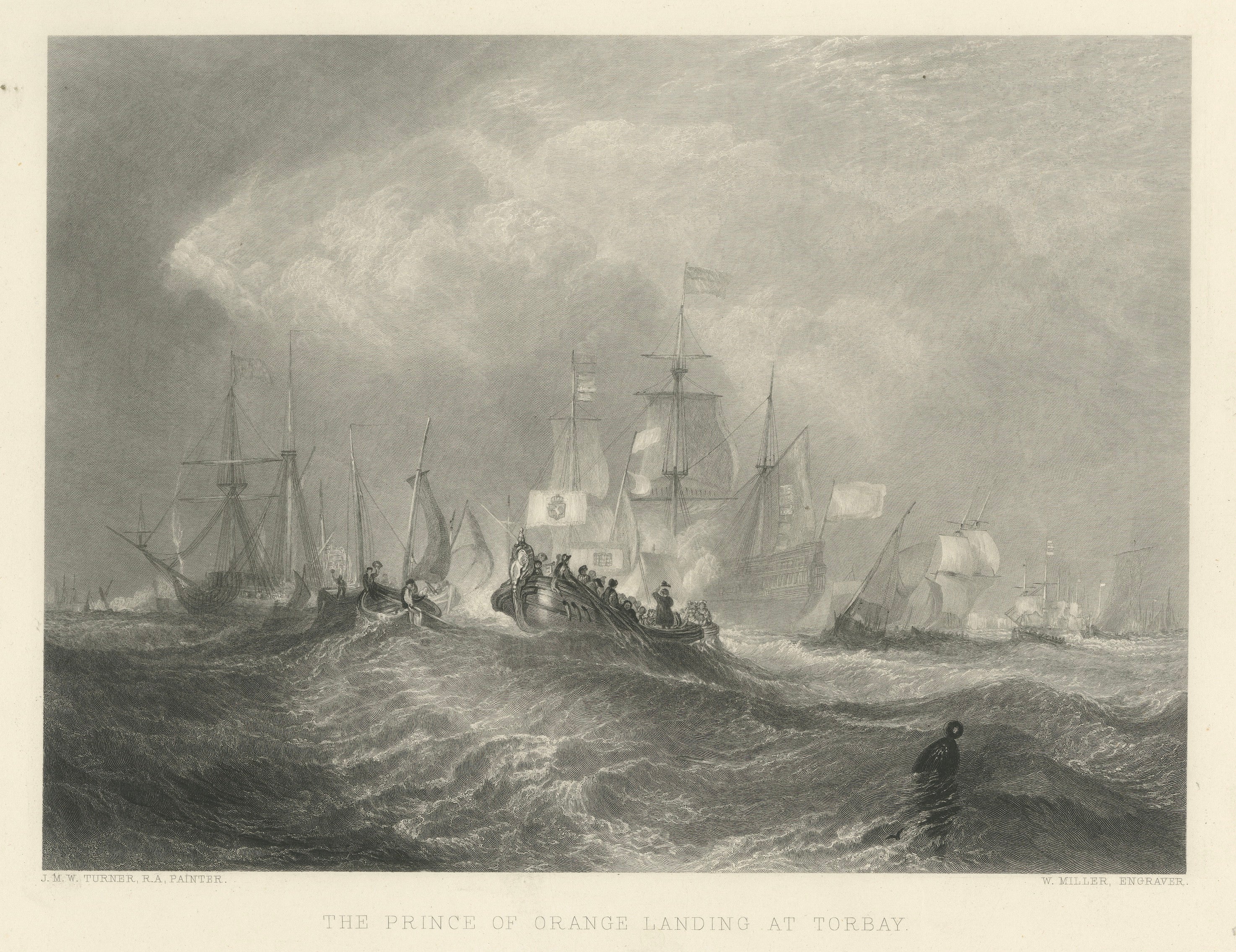 Prince of Orange Landing at Torbay after J.M.W. Turner, c.1850