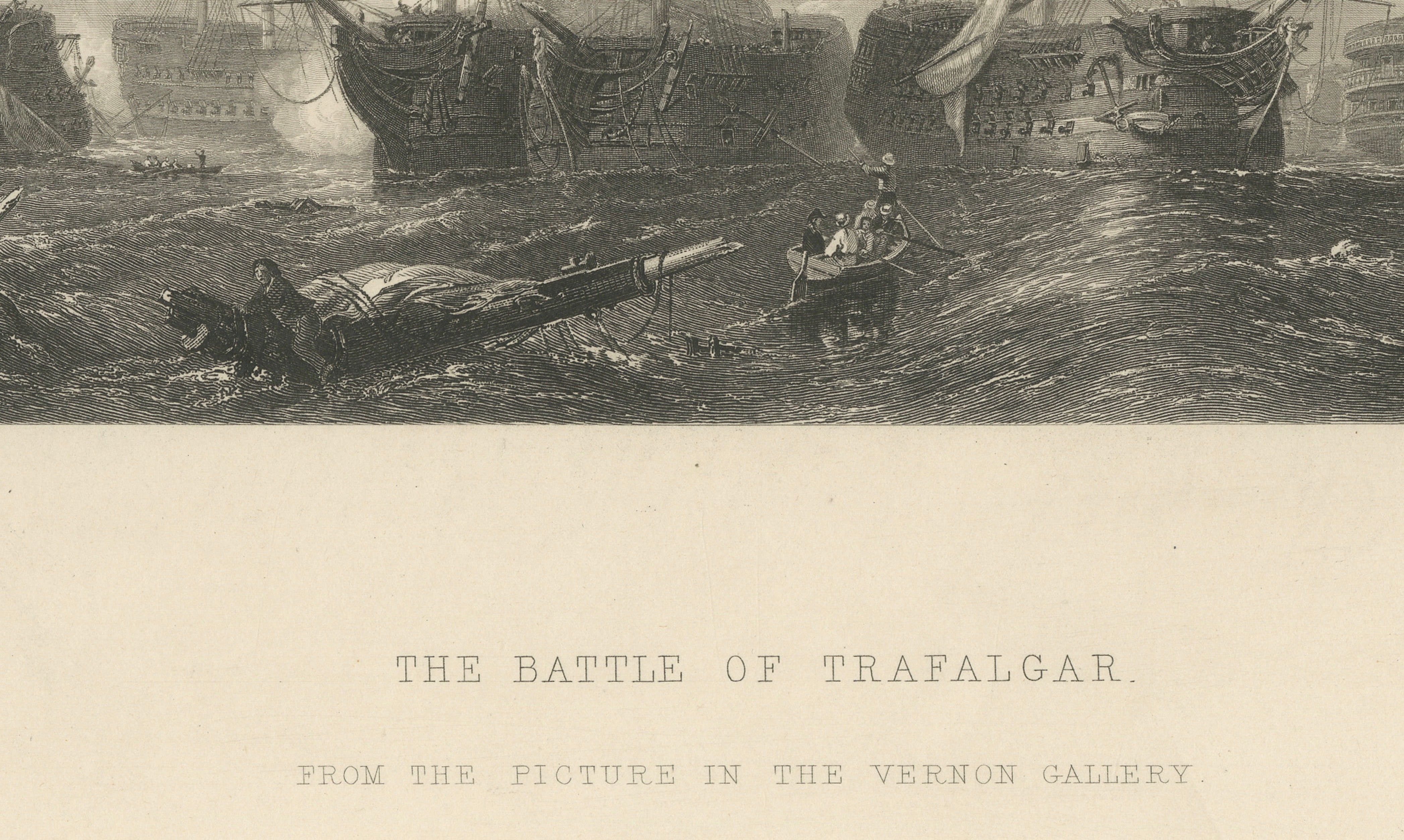 The Battle of Trafalgar, Admiral Nelson & British Fleet, 1805