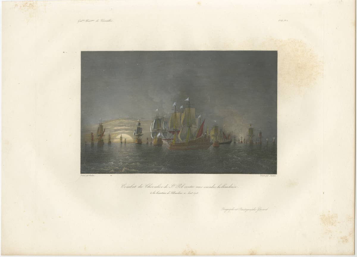 Chevalier de Saint-Pol Fighting a Dutch Squadron, c. 1840