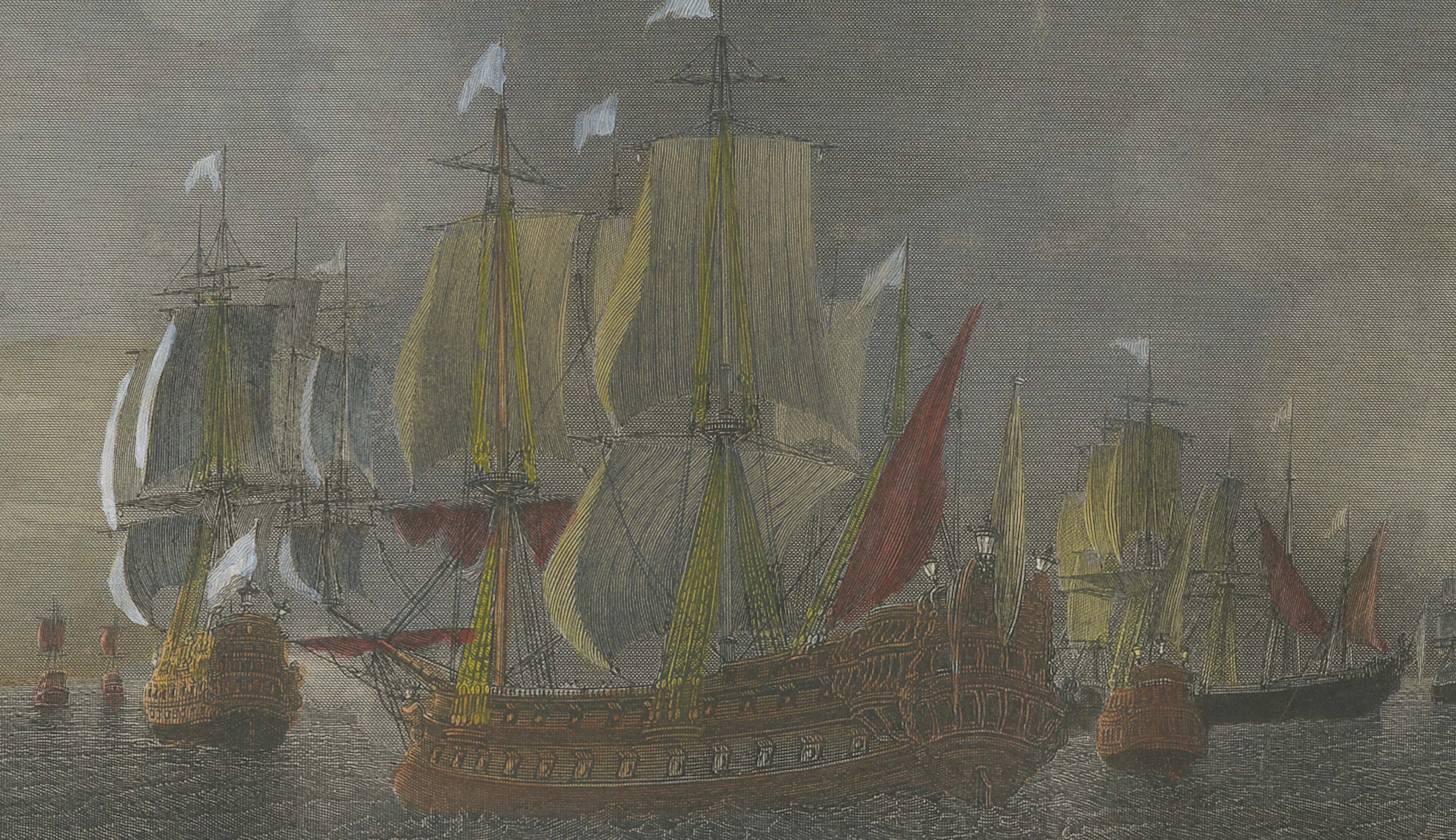 Chevalier de Saint-Pol Fighting a Dutch Squadron, c. 1840