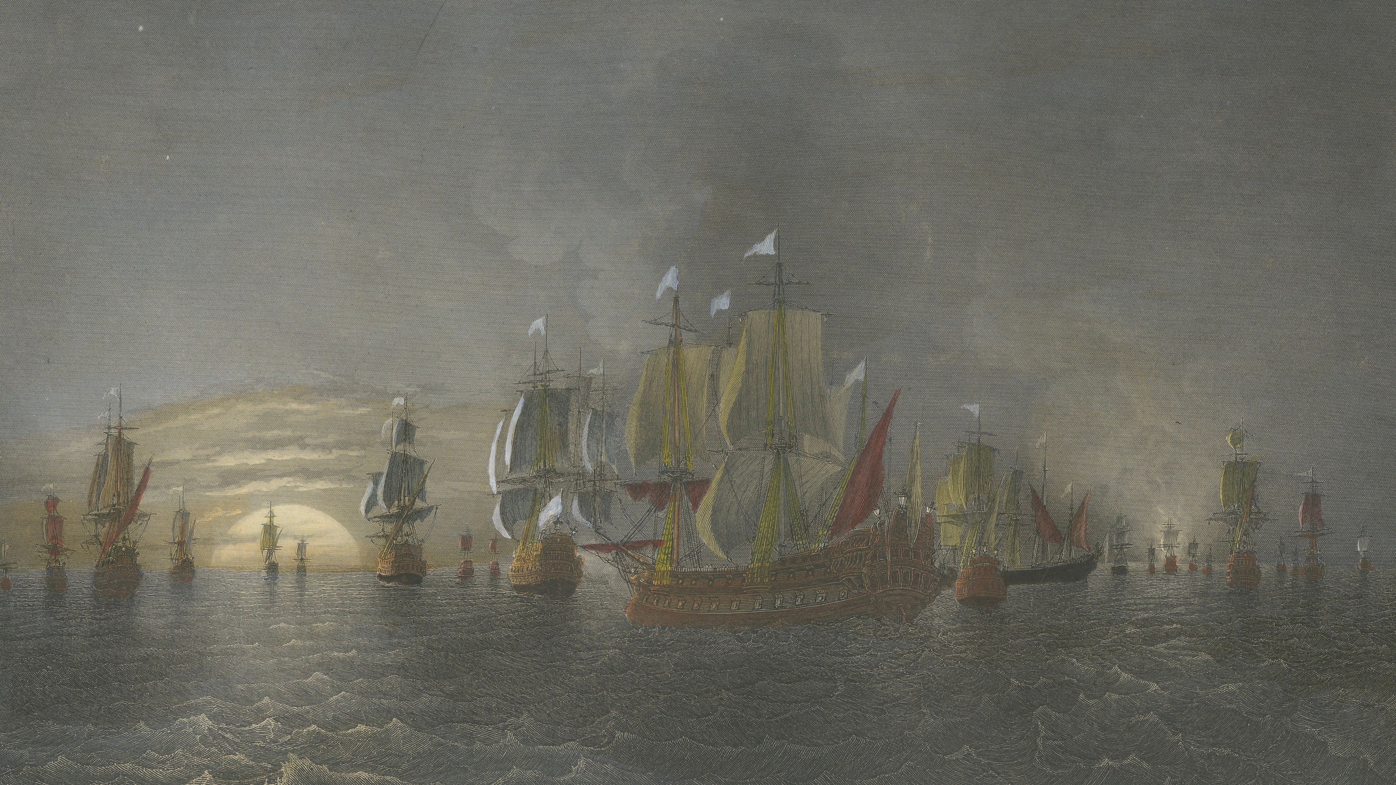 Chevalier de Saint-Pol Fighting a Dutch Squadron, c. 1840