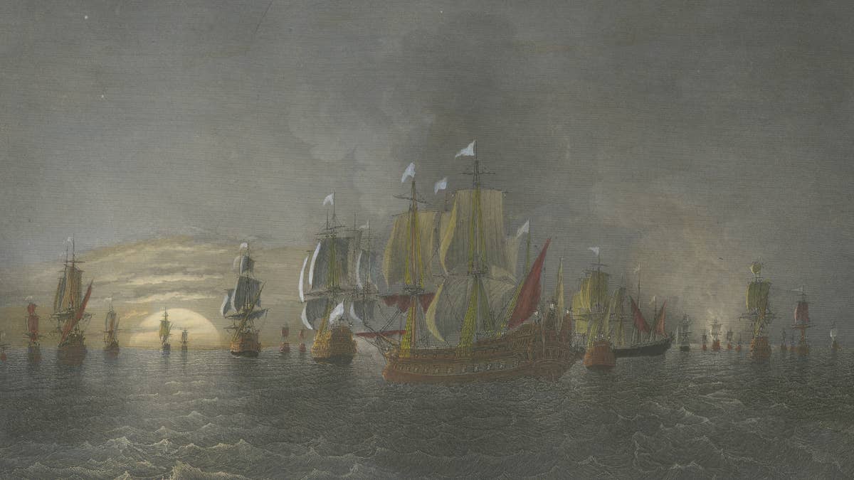 Chevalier de Saint-Pol Fighting a Dutch Squadron, c. 1840