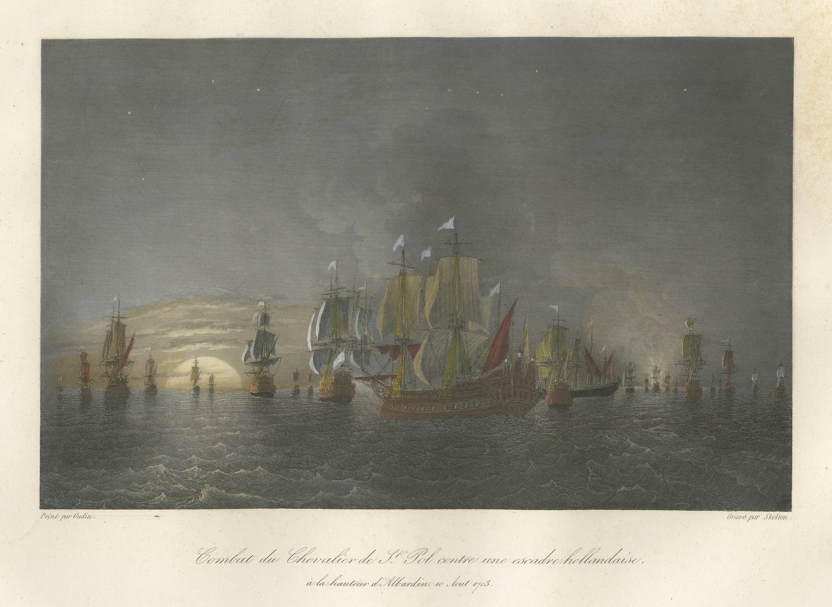 Chevalier de Saint-Pol Fighting a Dutch Squadron, c. 1840