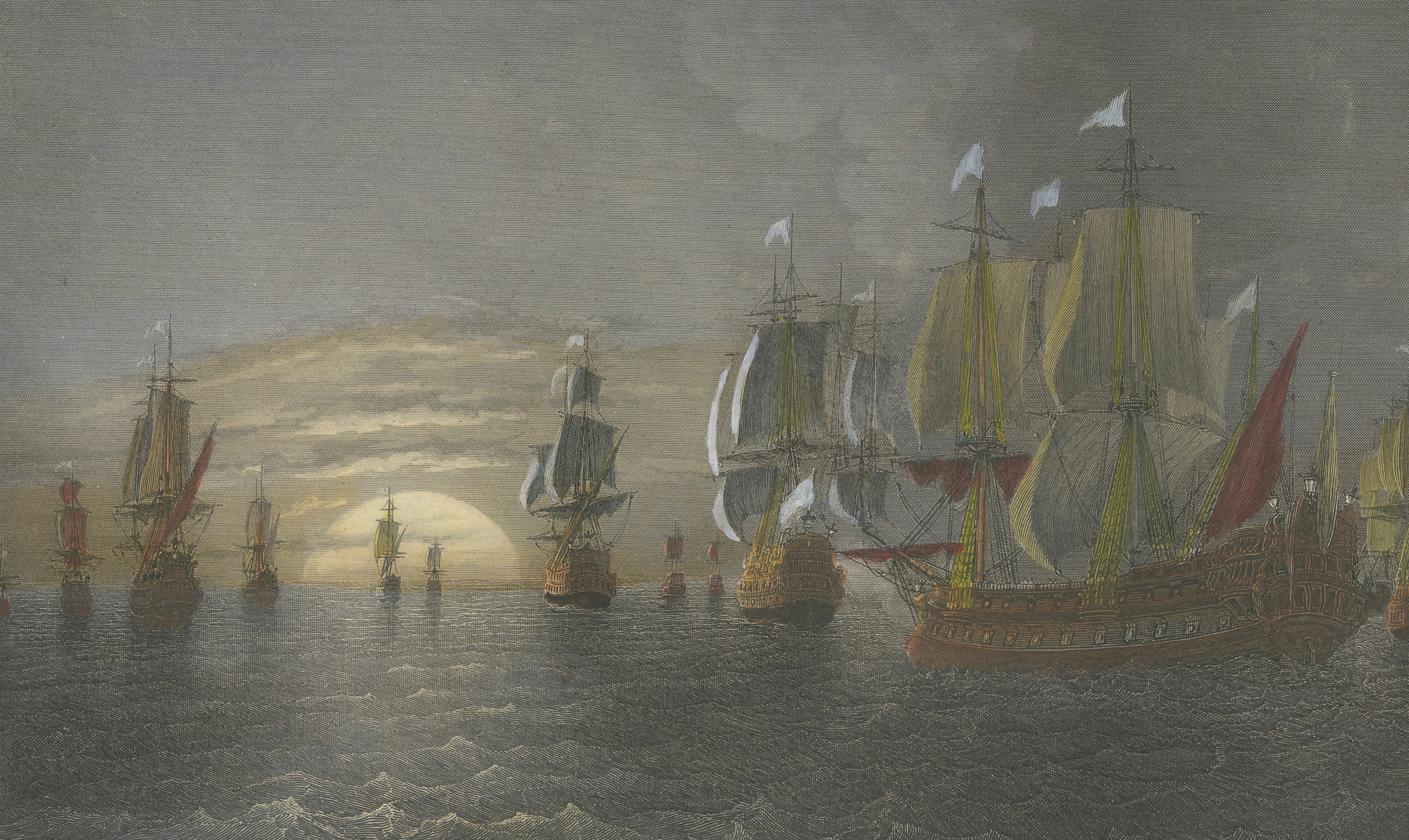 Chevalier de Saint-Pol Fighting a Dutch Squadron, c. 1840