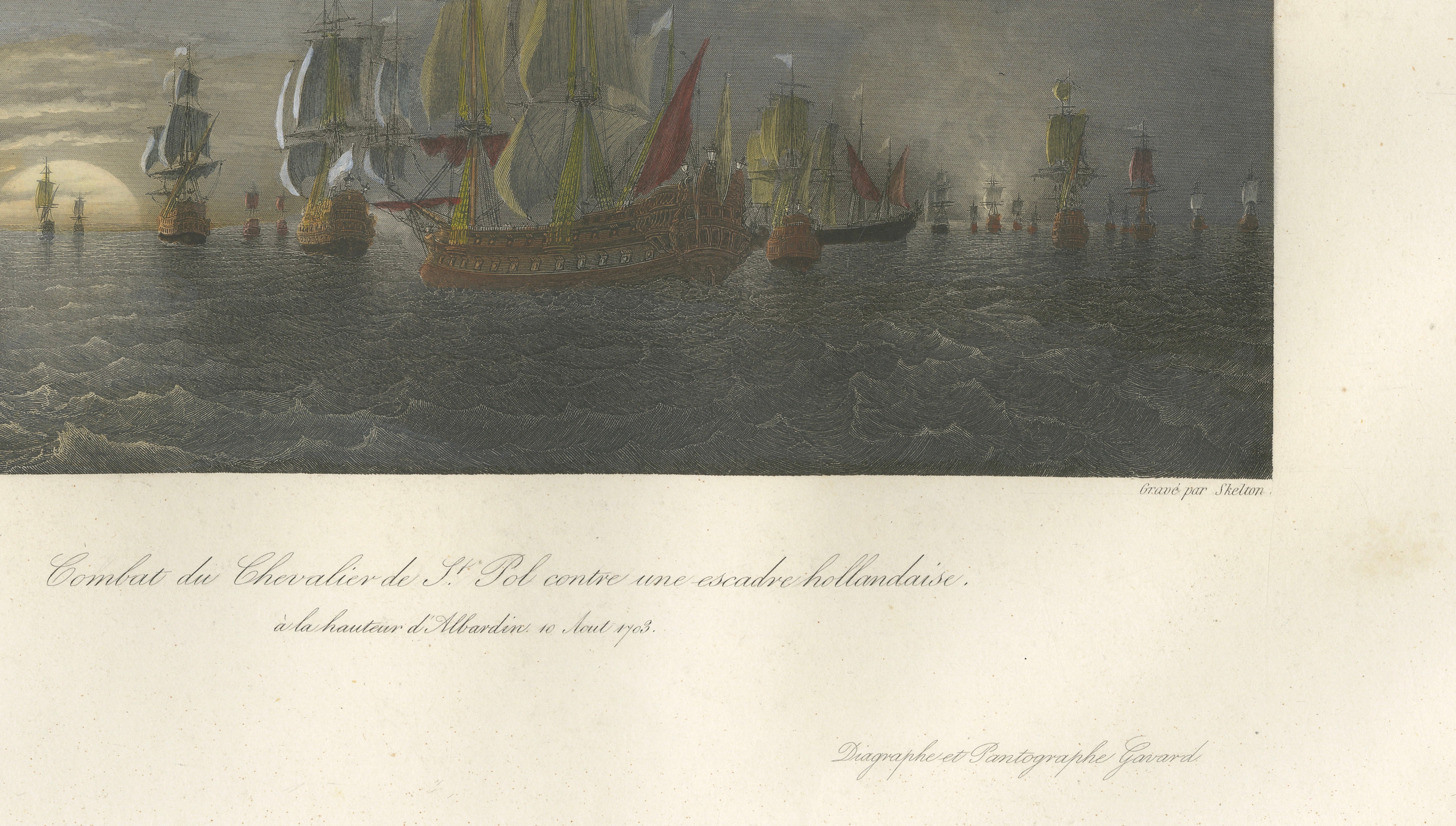 Chevalier de Saint-Pol Fighting a Dutch Squadron, c. 1840