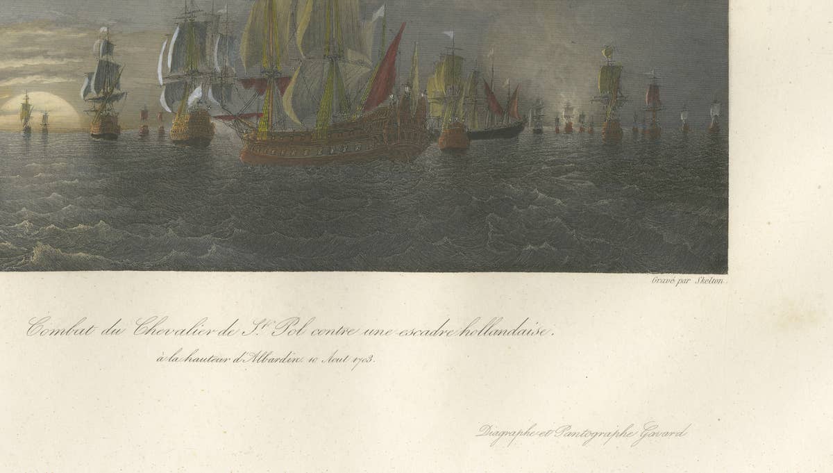 Chevalier de Saint-Pol Fighting a Dutch Squadron, c. 1840