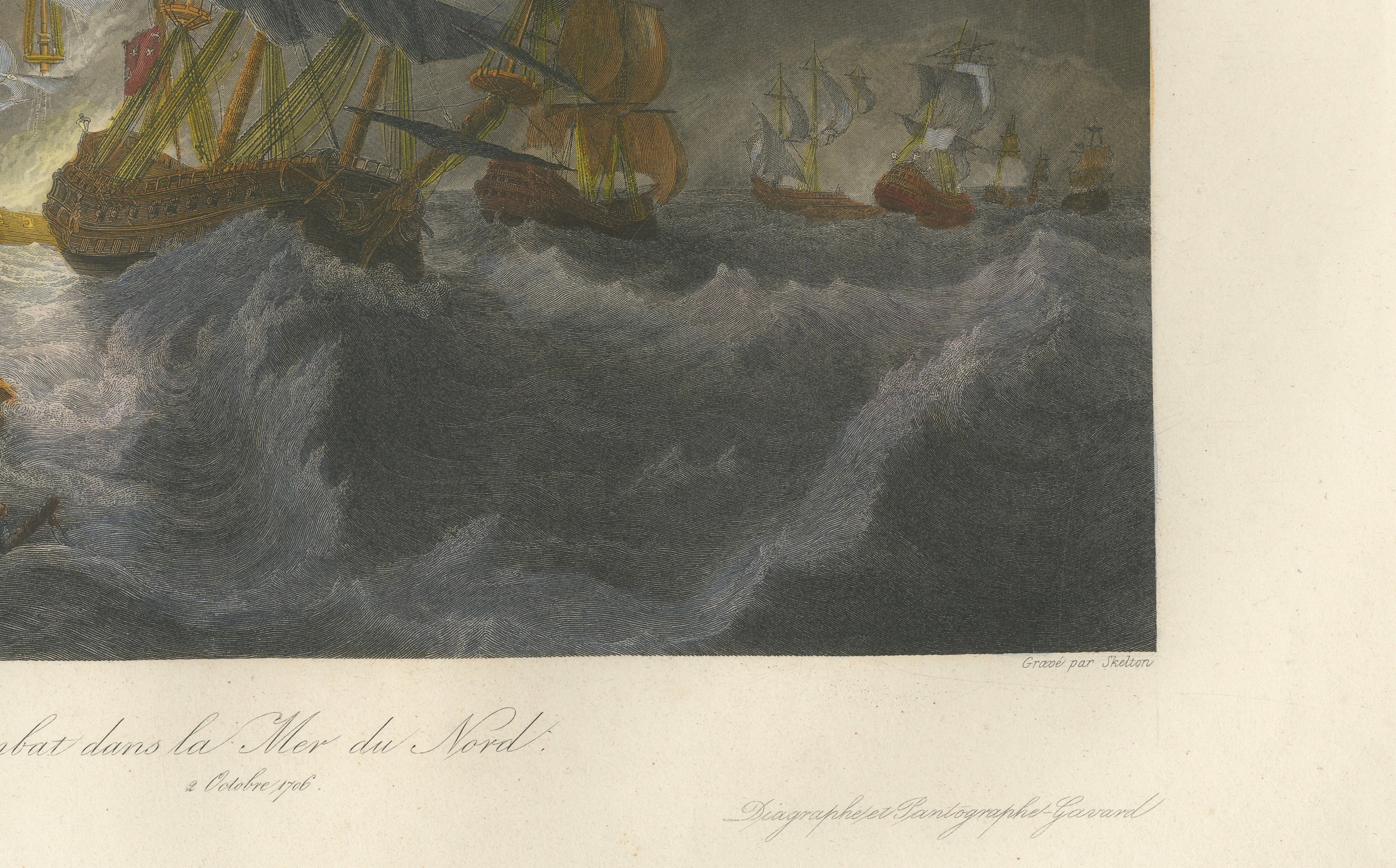 Battle in the North Sea at Calais after Théodore Gudin, c.1845