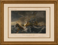 Battle in the North Sea at Calais after Théodore Gudin, c.1845