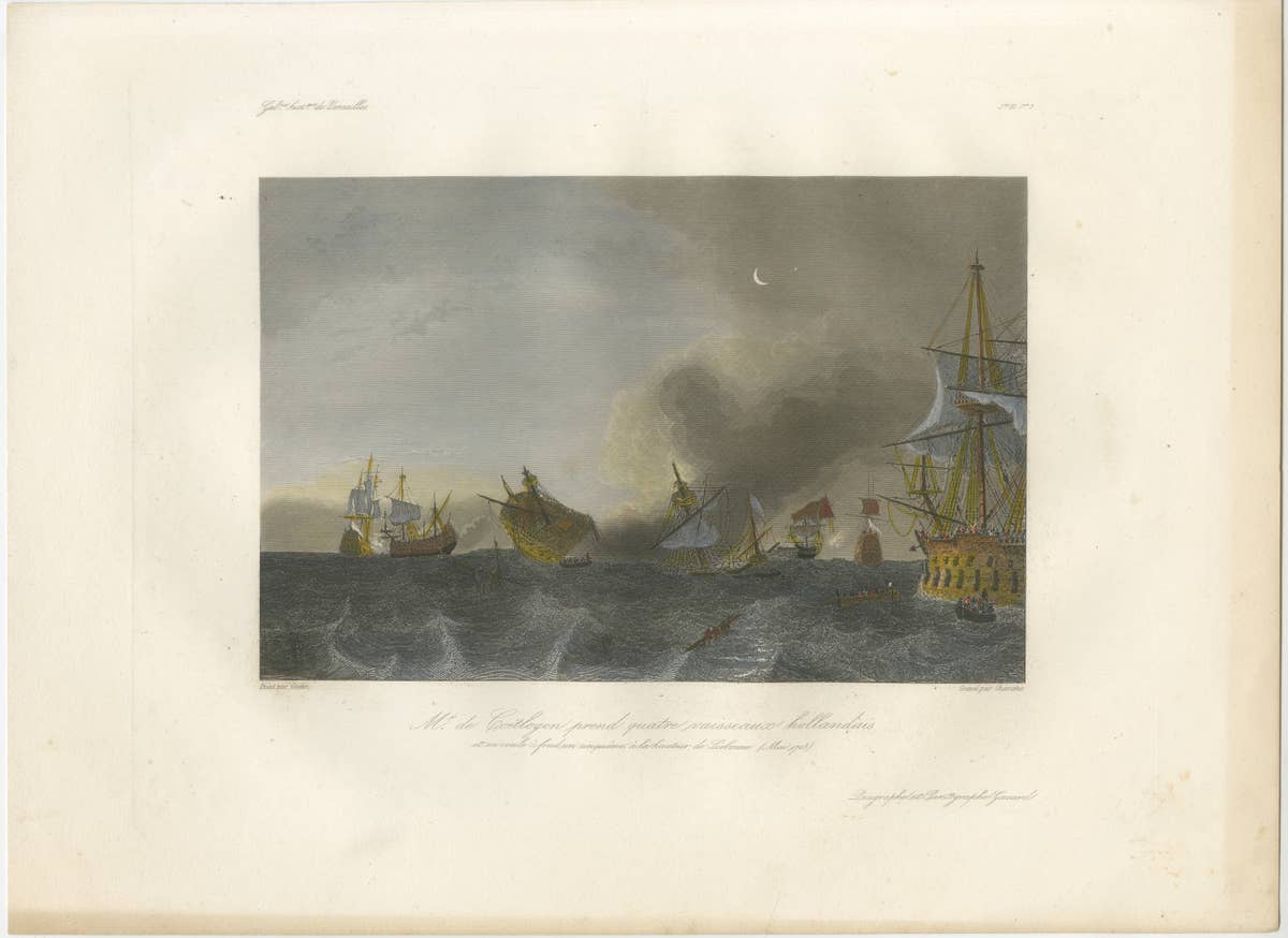 Coëtlogon Captures Four Dutch Warships off Lisbon, 1839