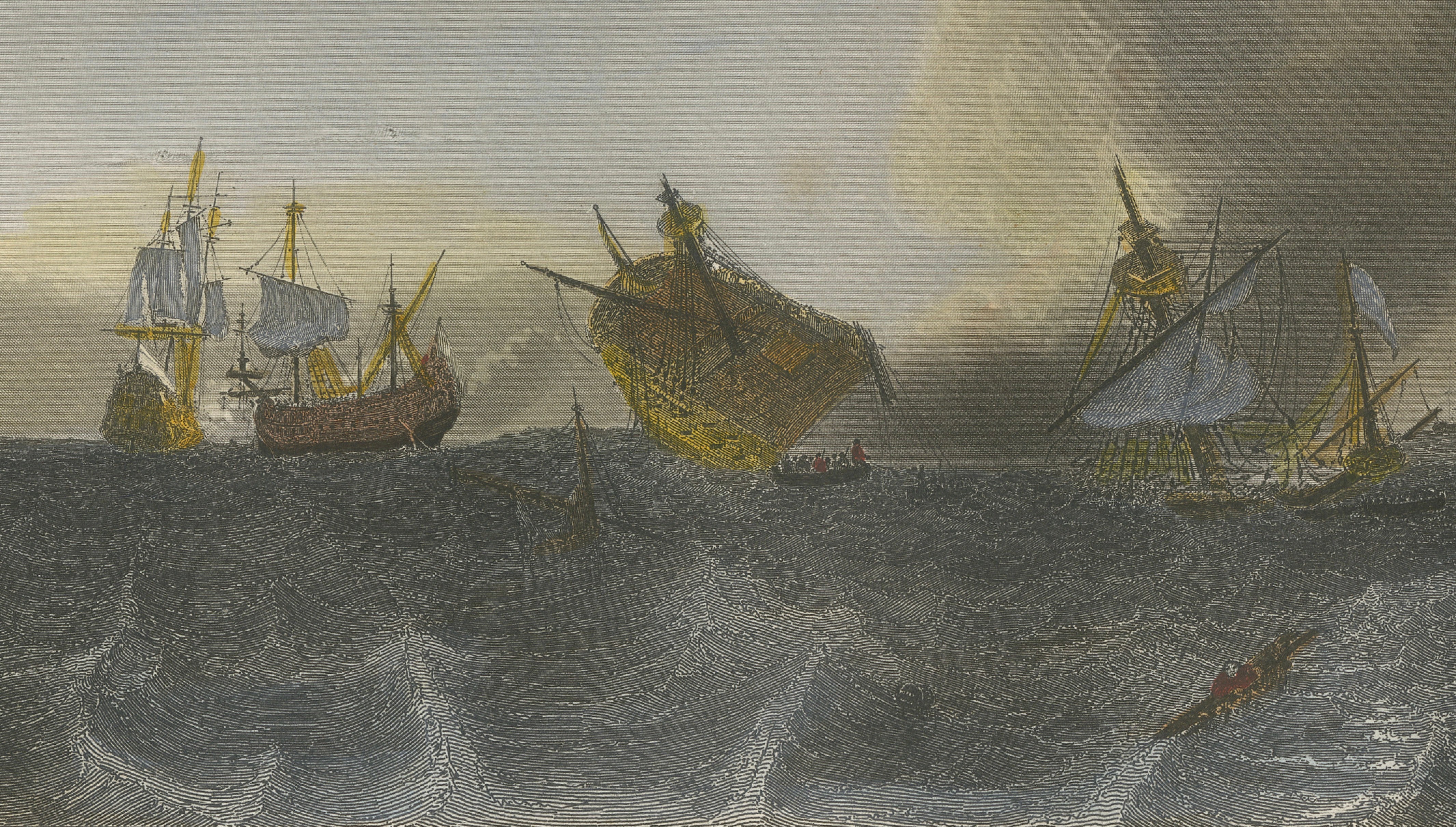 Coëtlogon Captures Four Dutch Warships off Lisbon, 1839