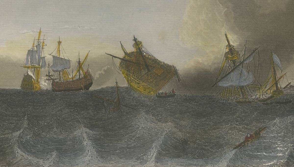 Coëtlogon Captures Four Dutch Warships off Lisbon, 1839