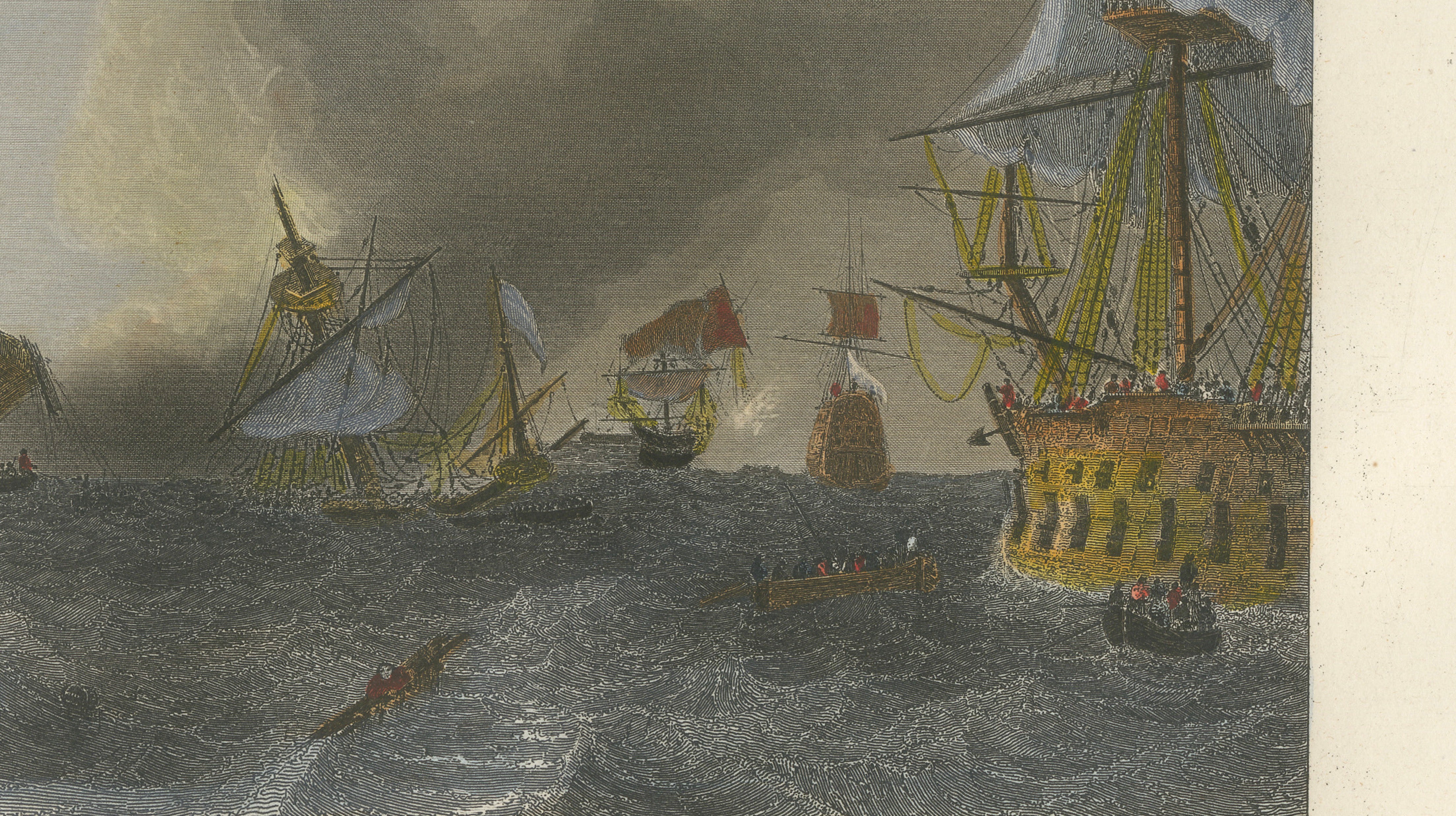 Coëtlogon Captures Four Dutch Warships off Lisbon, 1839