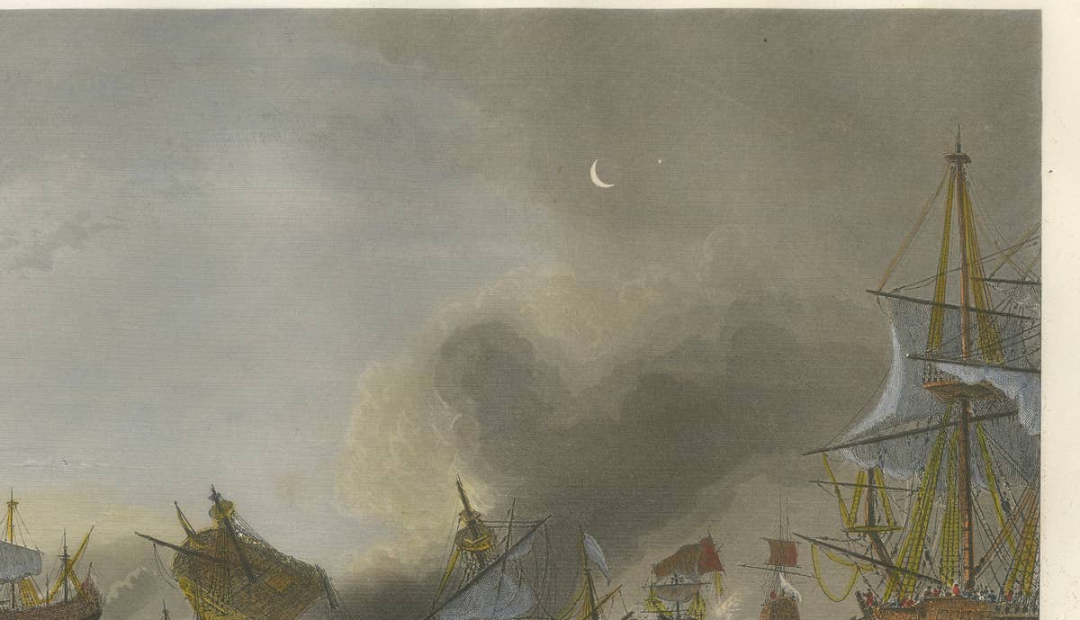 Coëtlogon Captures Four Dutch Warships off Lisbon, 1839