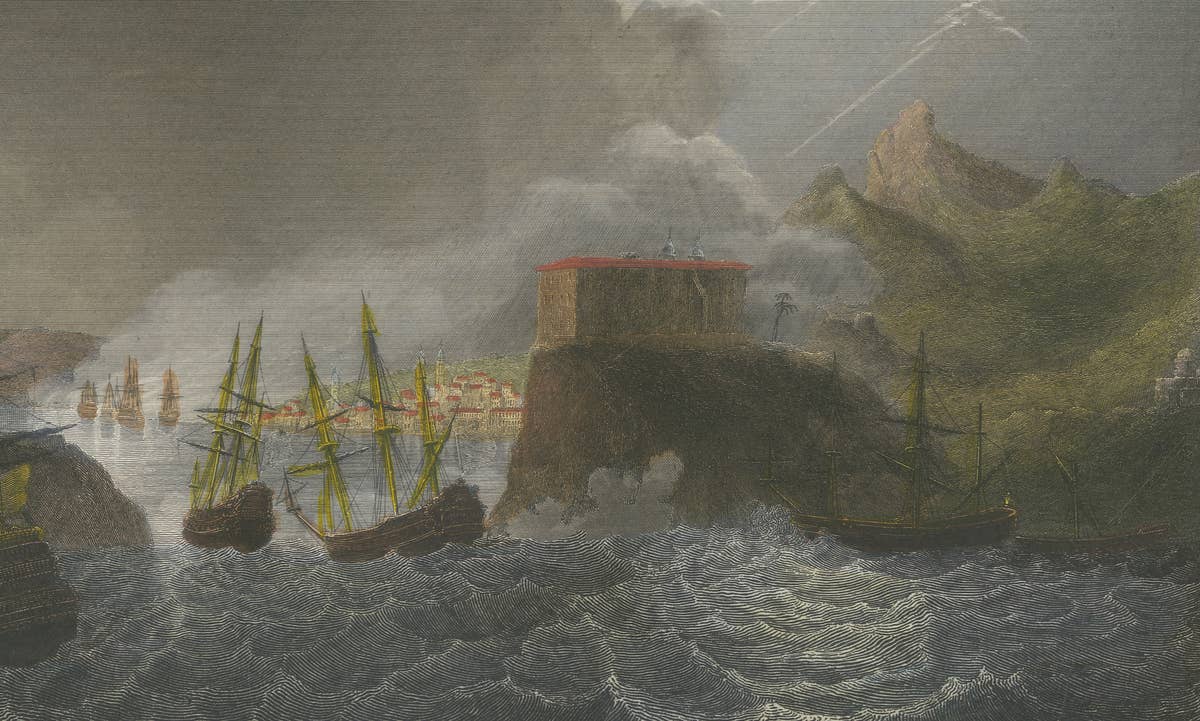 French Capture of Rio de Janeiro by Duguay-Trouin, 1838