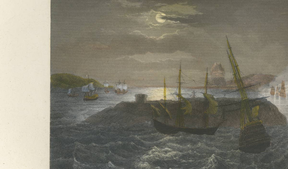 French Capture of Rio de Janeiro by Duguay-Trouin, 1838