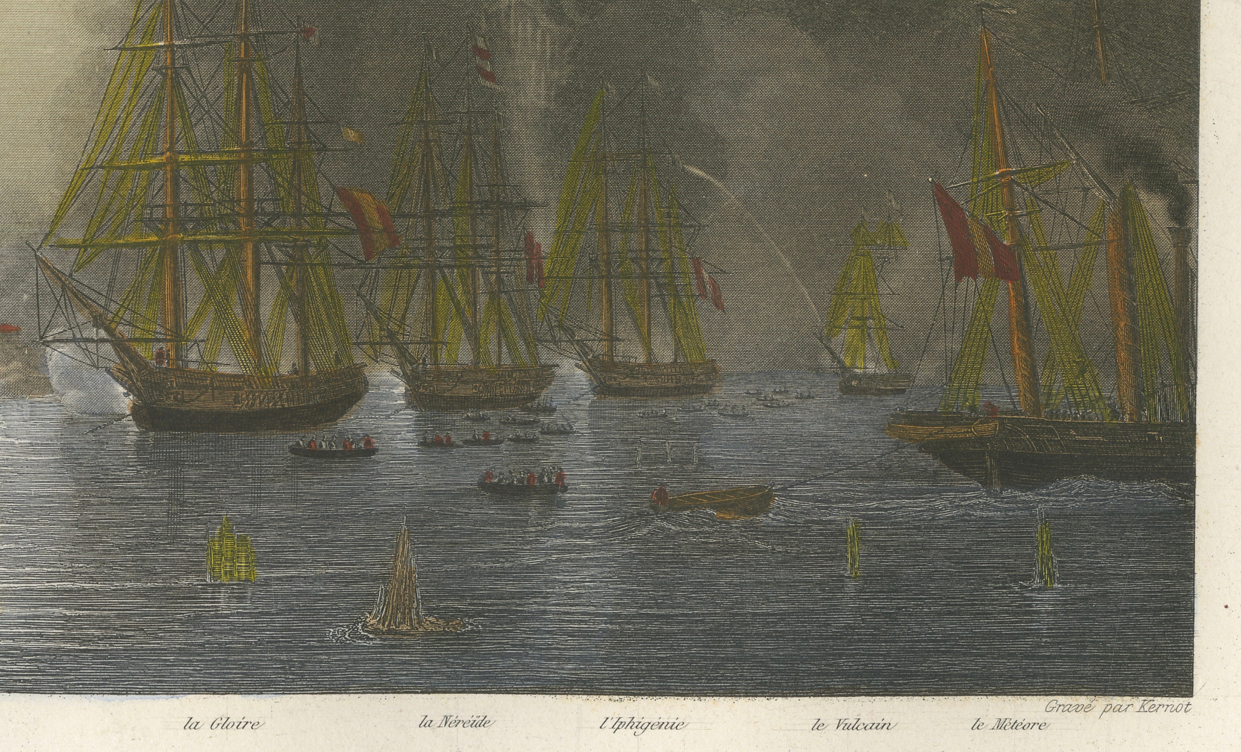 French Capture of San Juan de Ulúa, Mexico after Gudin, c.1840