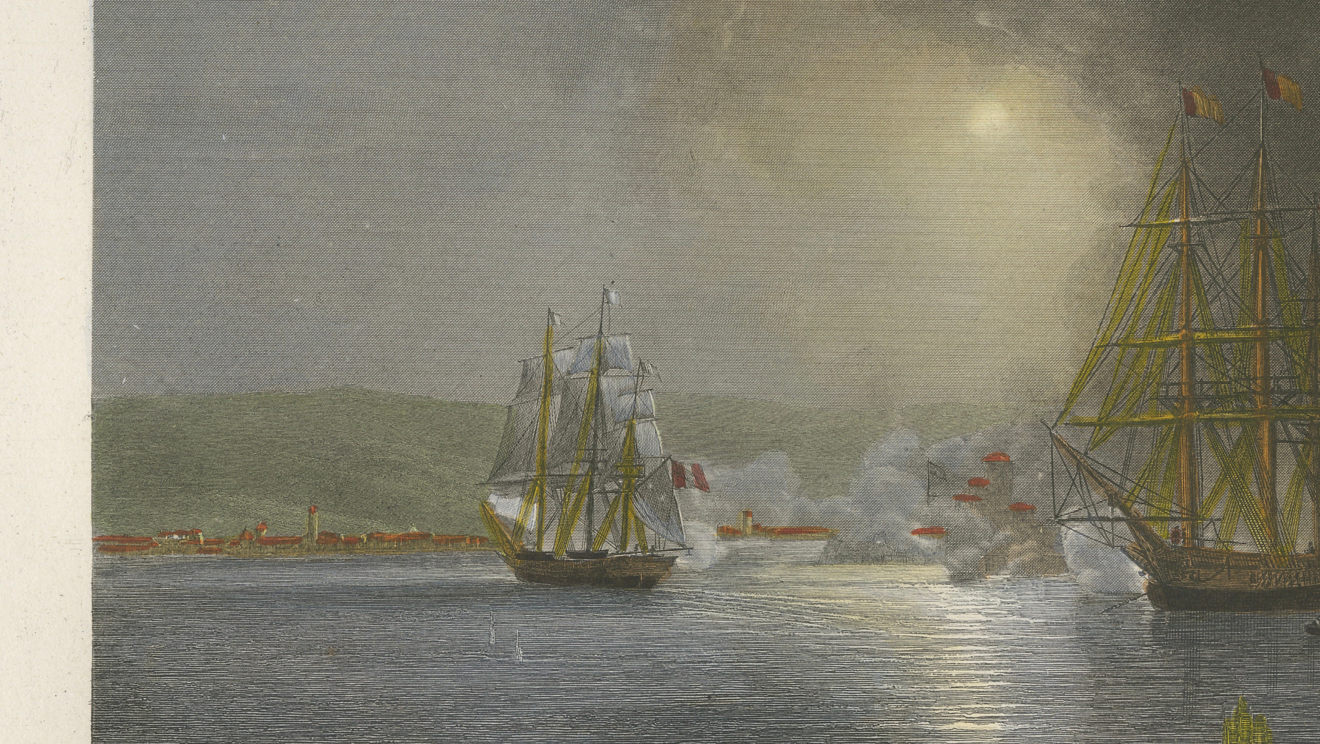 French Capture of San Juan de Ulúa, Mexico after Gudin, c.1840