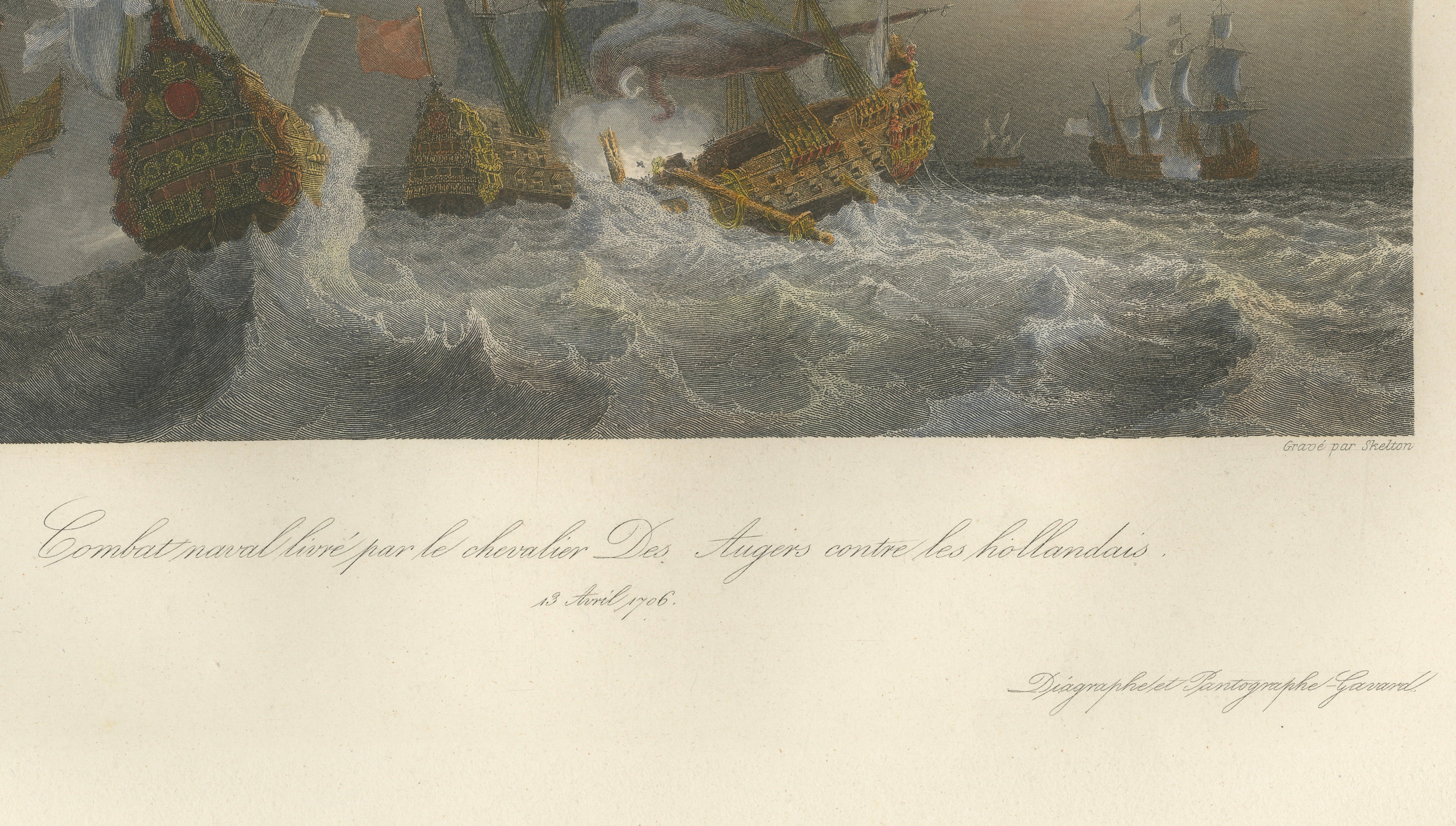 Chevalier Des Augers Fighting the Dutch after Gudin, c.1840