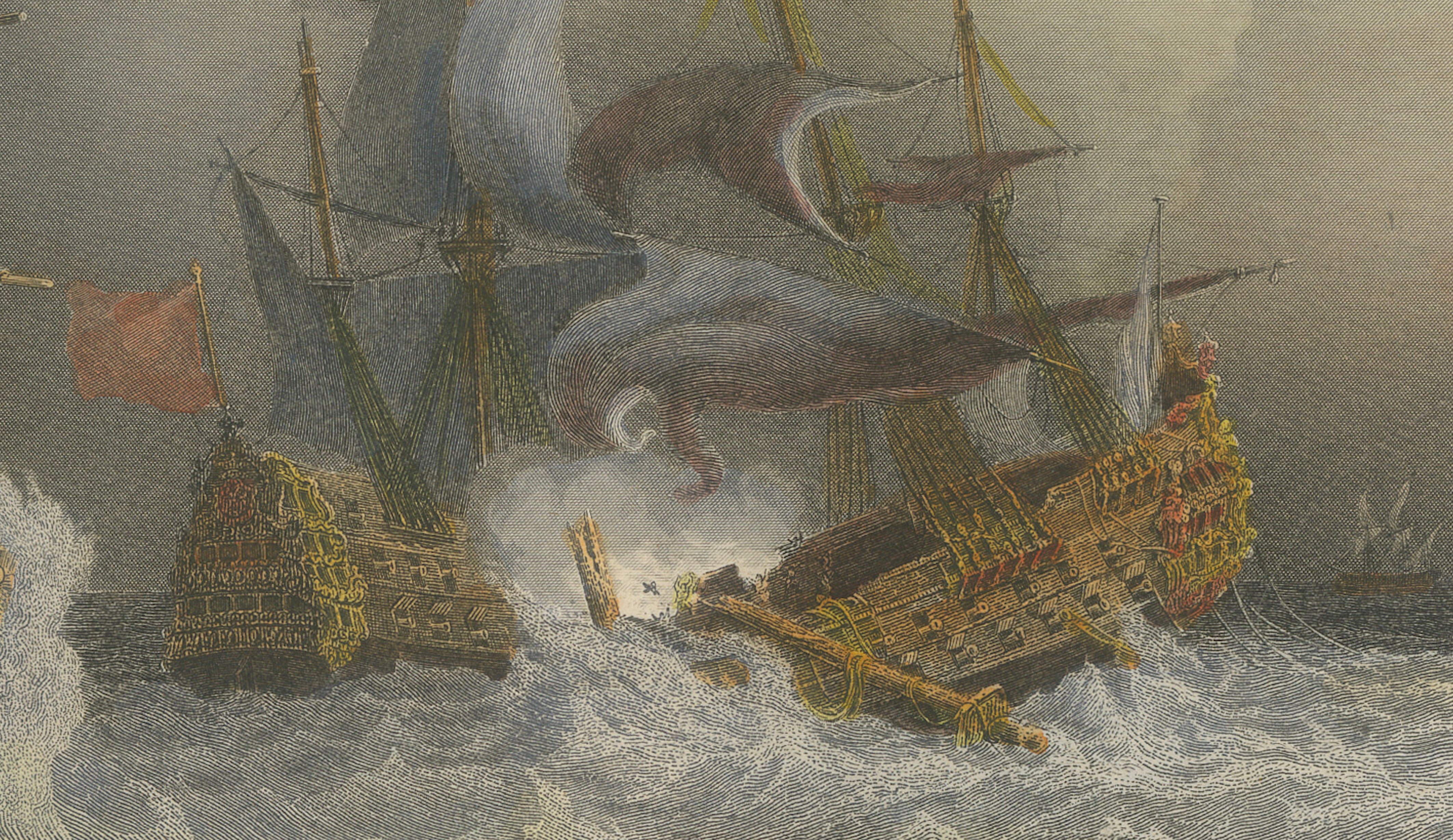 Chevalier Des Augers Fighting the Dutch after Gudin, c.1840