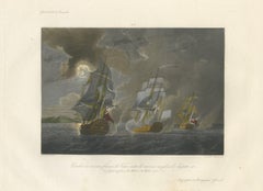 French Triton Fighting HMS Jupiter and Medea after Gudin, c.1840