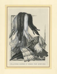 French Art Nouveau Fashion Design of Fur Pelts and Trimmings, c. 1910, view 3