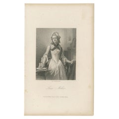 Luise Miller, Schiller’s Kabale und Liebe – German Steel Engraving, 1859