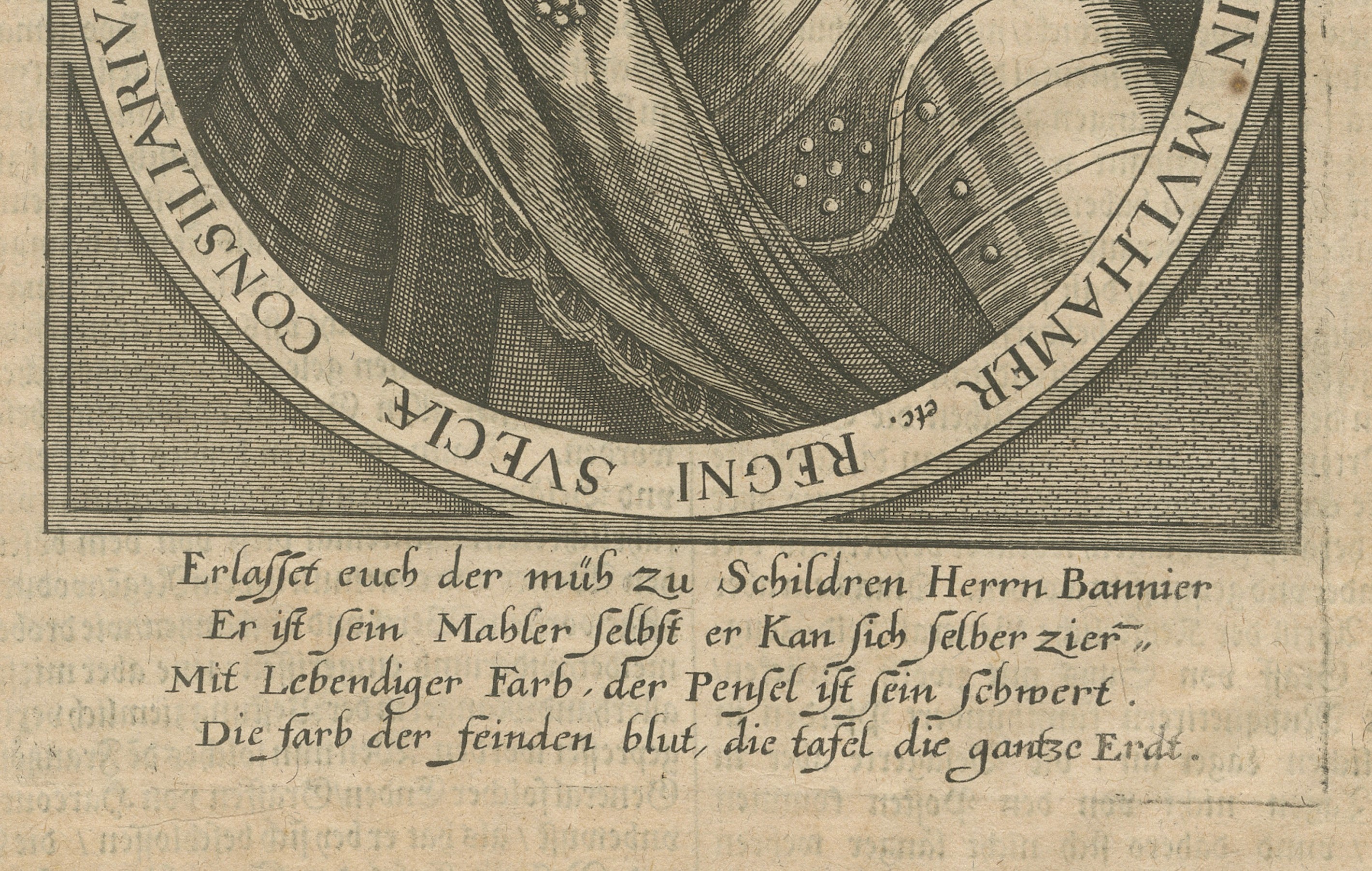 Johann Banér, Swedish General of the Thirty Years’ War – Engraving, 1640