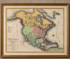 Large Antique Map of North America, United States & Canada, 1806