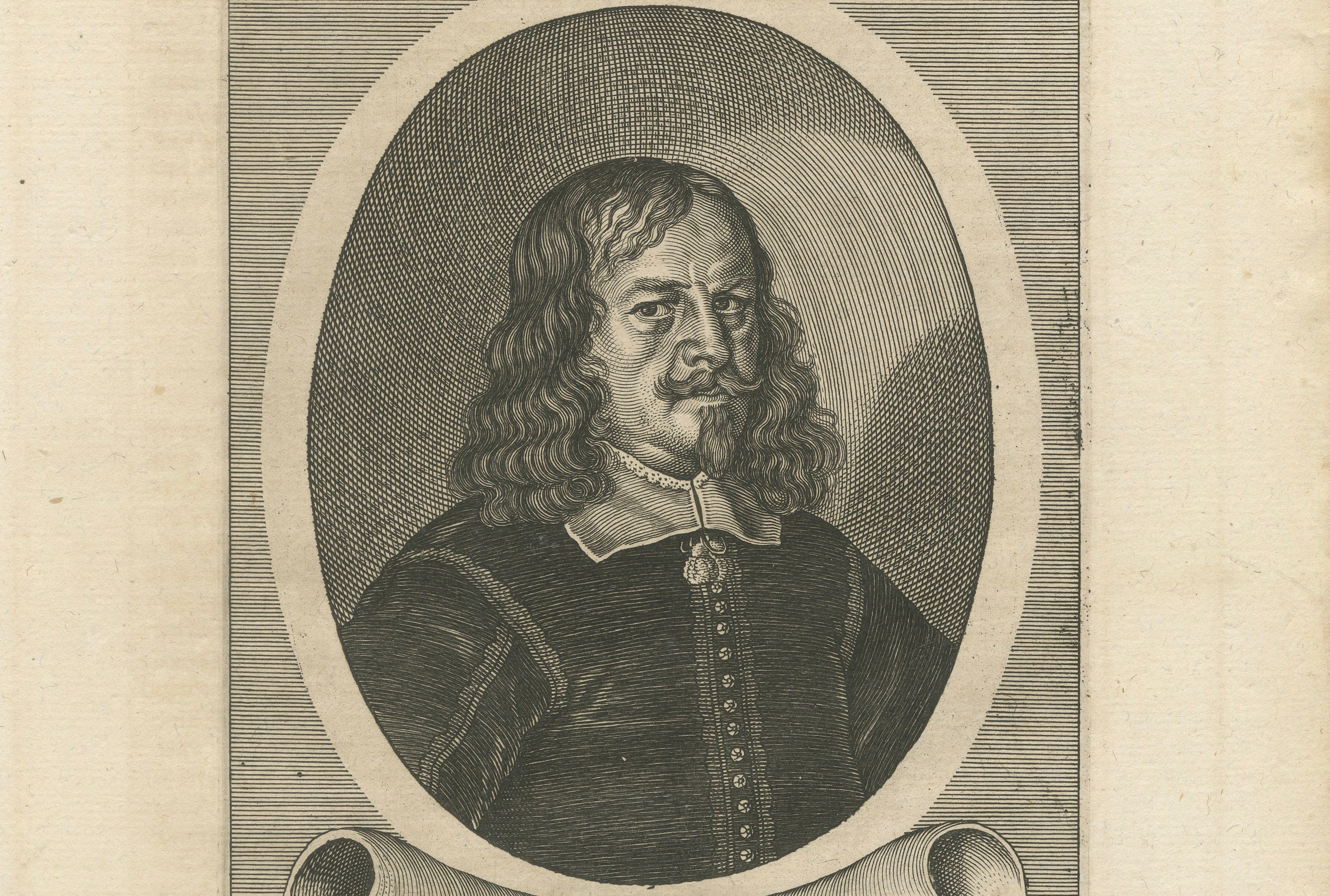 Georg Wagner, Peace of Westphalia Diplomat Portrait Engraving, 1652