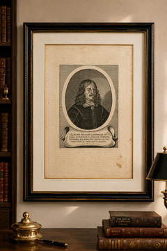 Georg Wagner, Peace of Westphalia Diplomat Portrait Engraving, 1652