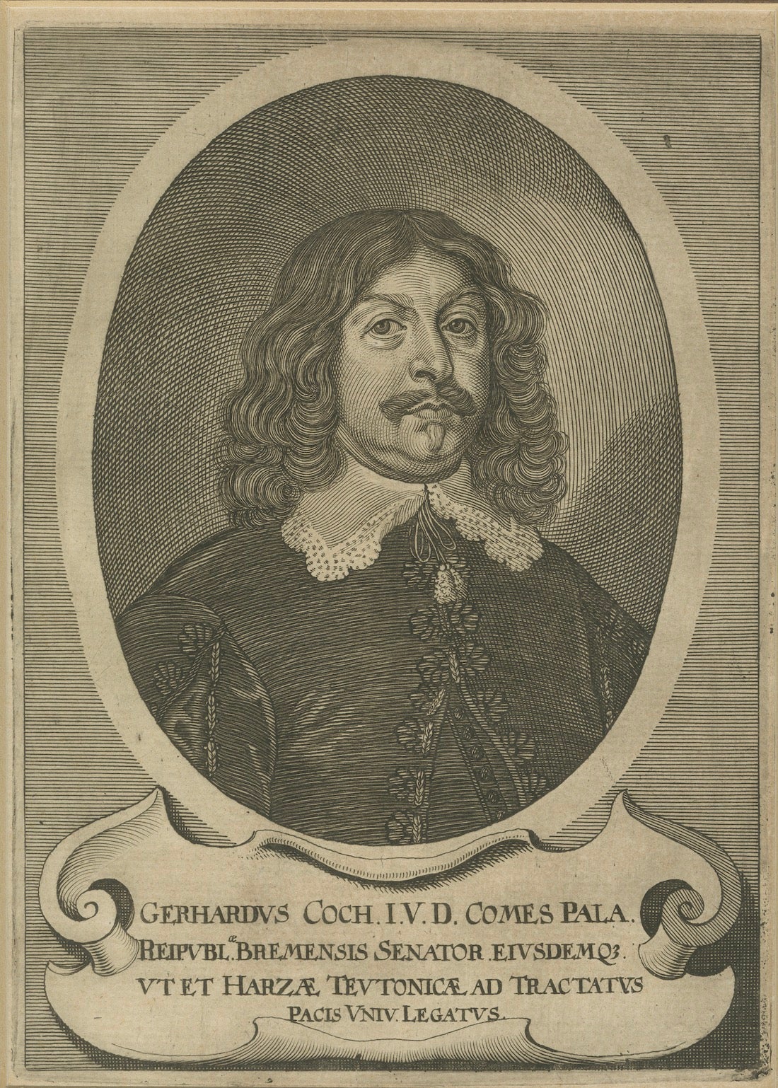 Gerhard Coch, Peace of Westphalia & Hanseatic Diplomat Portrait, 1652