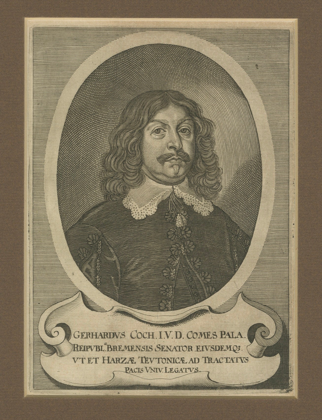 Gerhard Coch, Peace of Westphalia & Hanseatic Diplomat Portrait, 1652