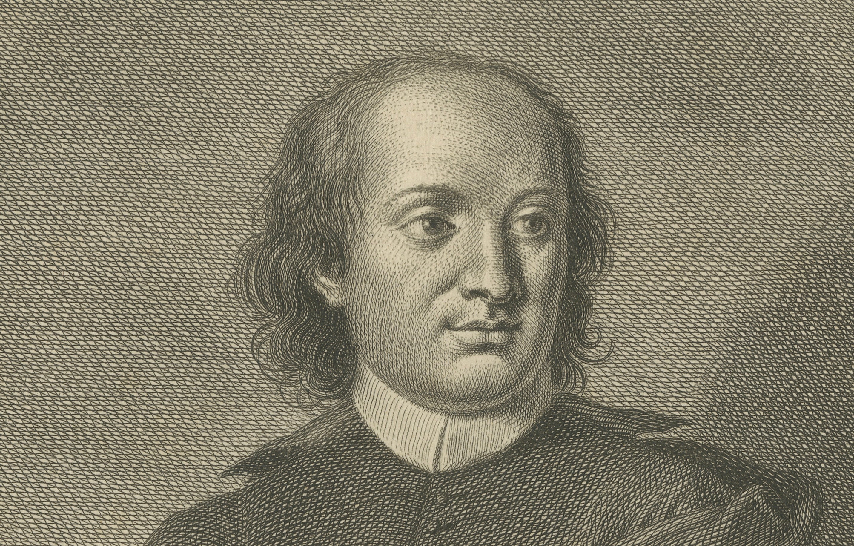 Benedetto Menzini, Florentine Poet & Priest Portrait Etching, 1769