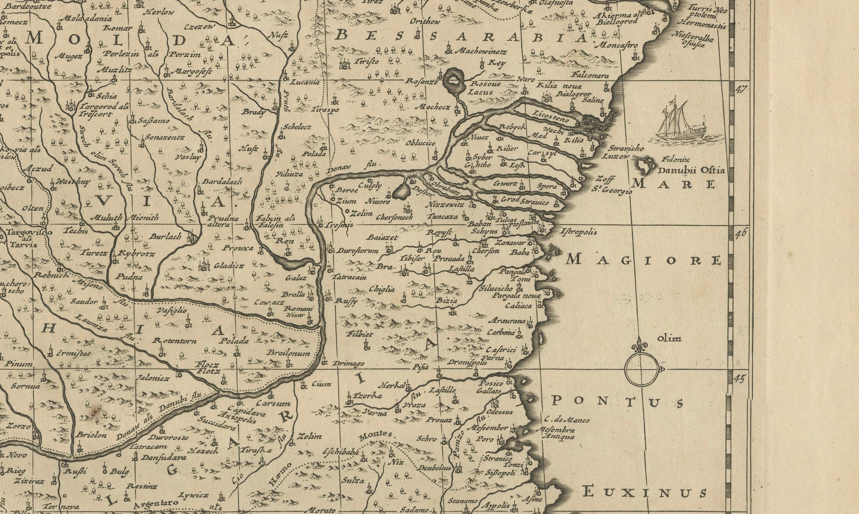 Large Map of the Habsburg–Ottoman War, Hungary & Balkans, 1729