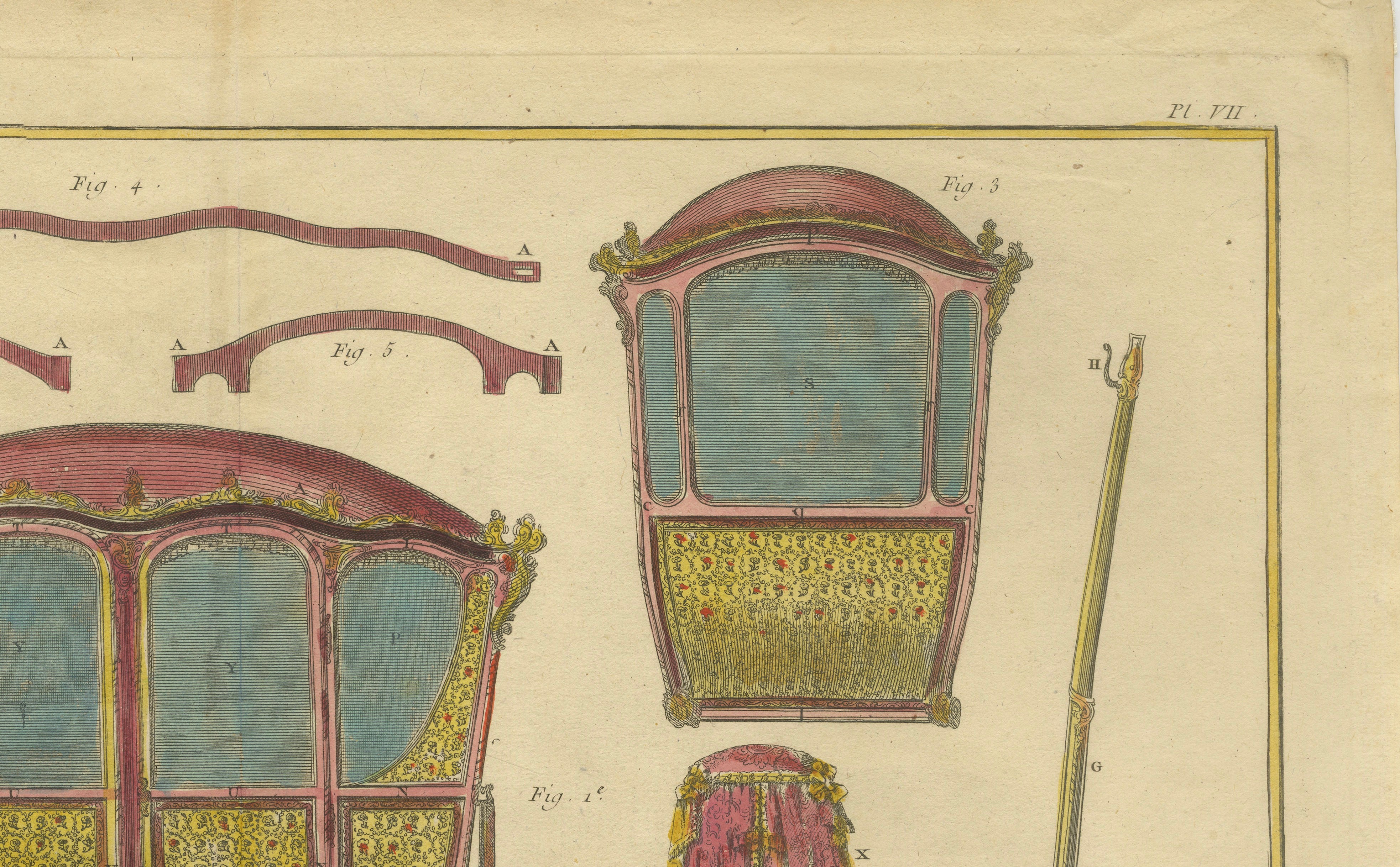 18th Century French Four-Door Berlin Carriage, Diderot, 1771