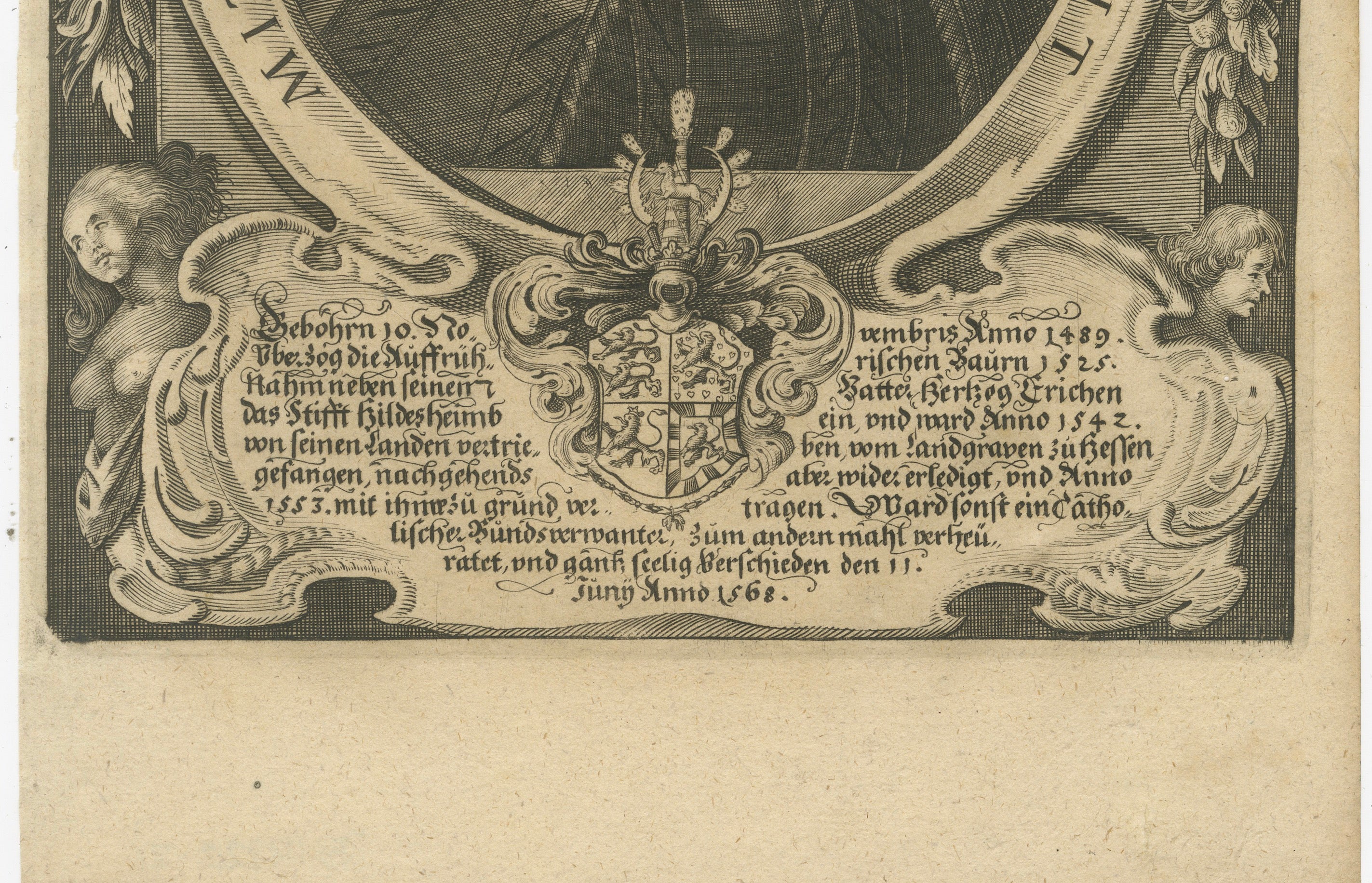 Heinrich II Duke of Brunswick-Lüneburg Portrait Engraving, c.1650