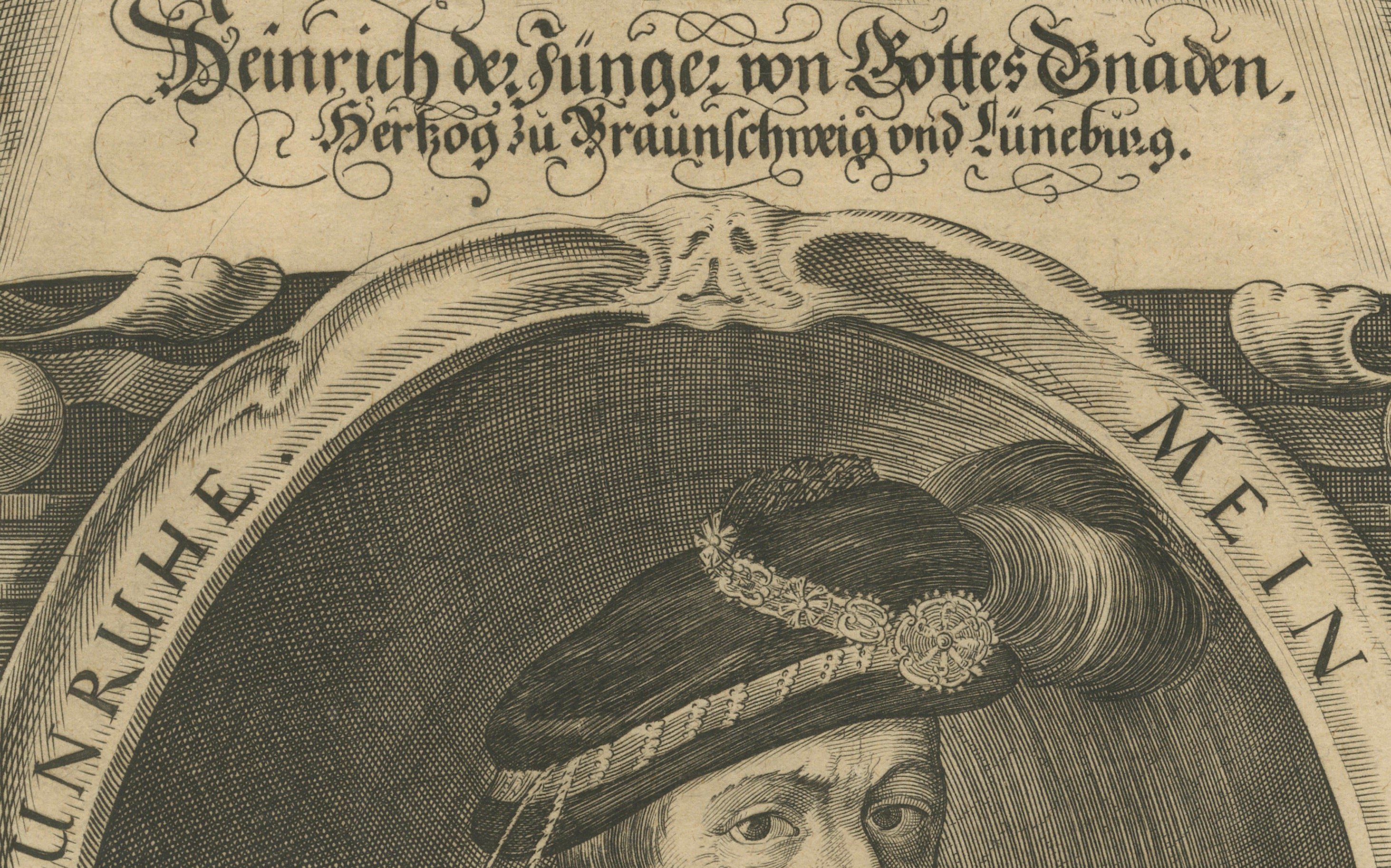 Heinrich II Duke of Brunswick-Lüneburg Portrait Engraving, c.1650