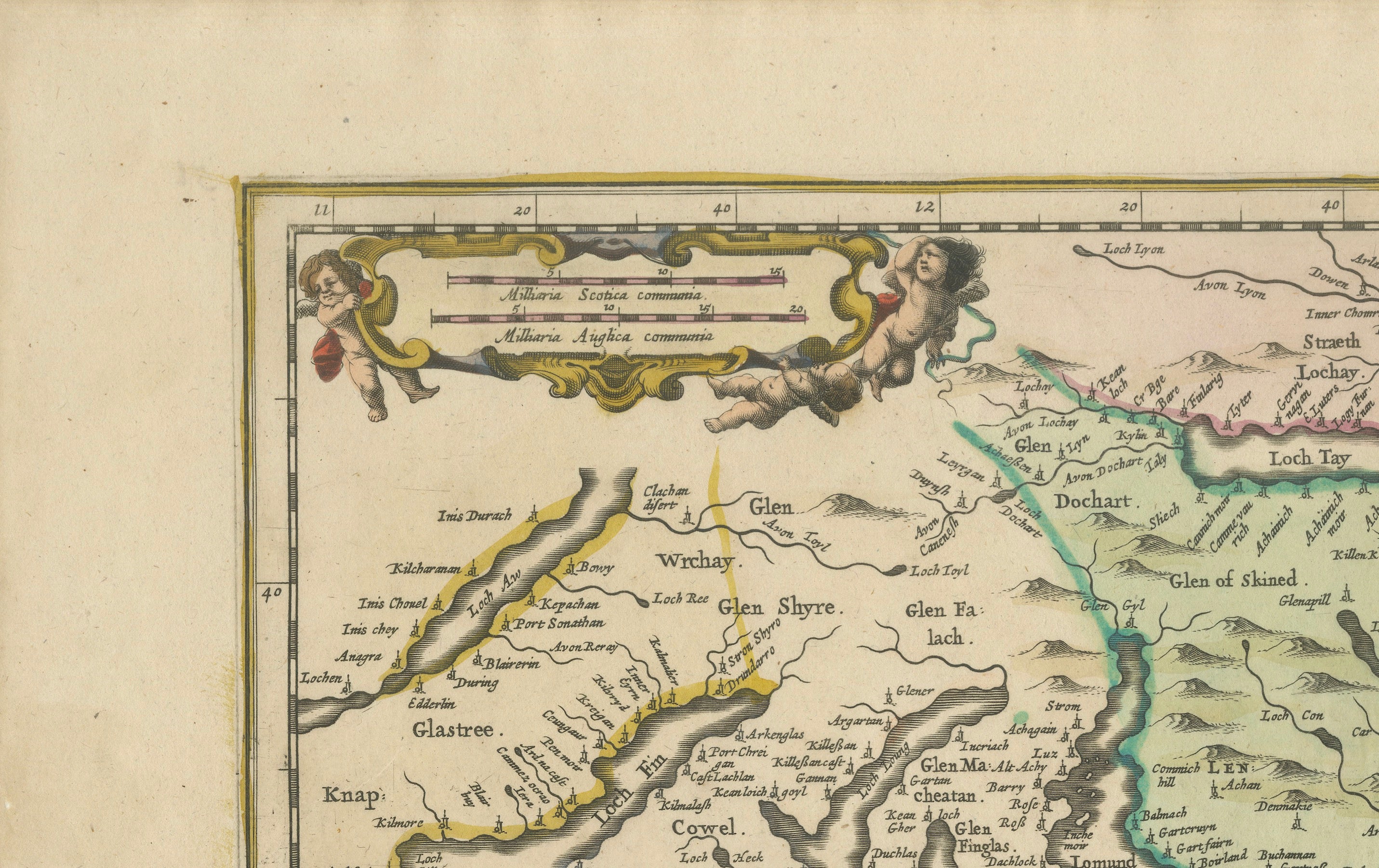 Scotiae Provintiae Inter Taum Fluvium et Septentrionales Oras Angliae, c.1660