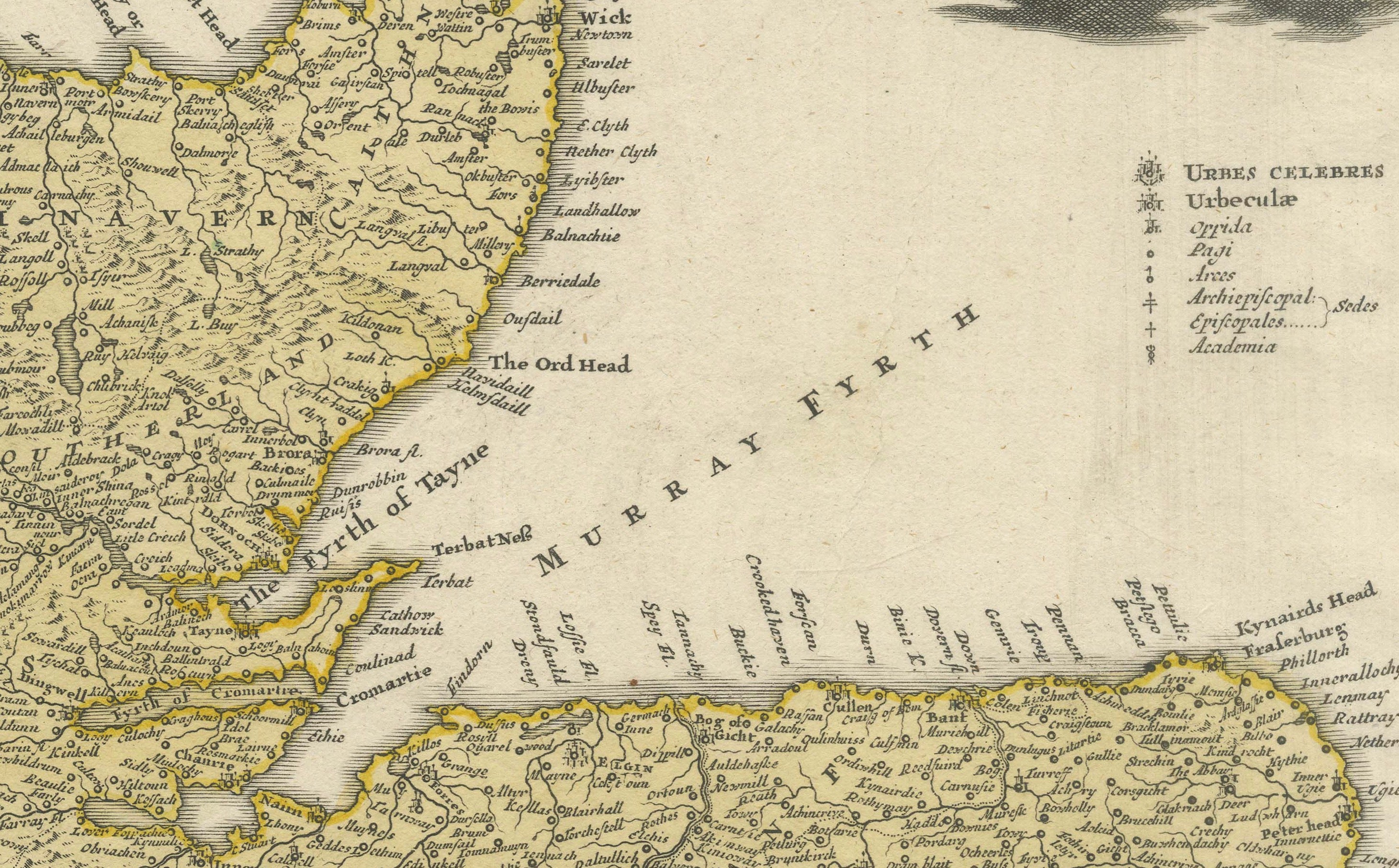 Antique Map of Scotland by Johann Baptist Homann, c.1710