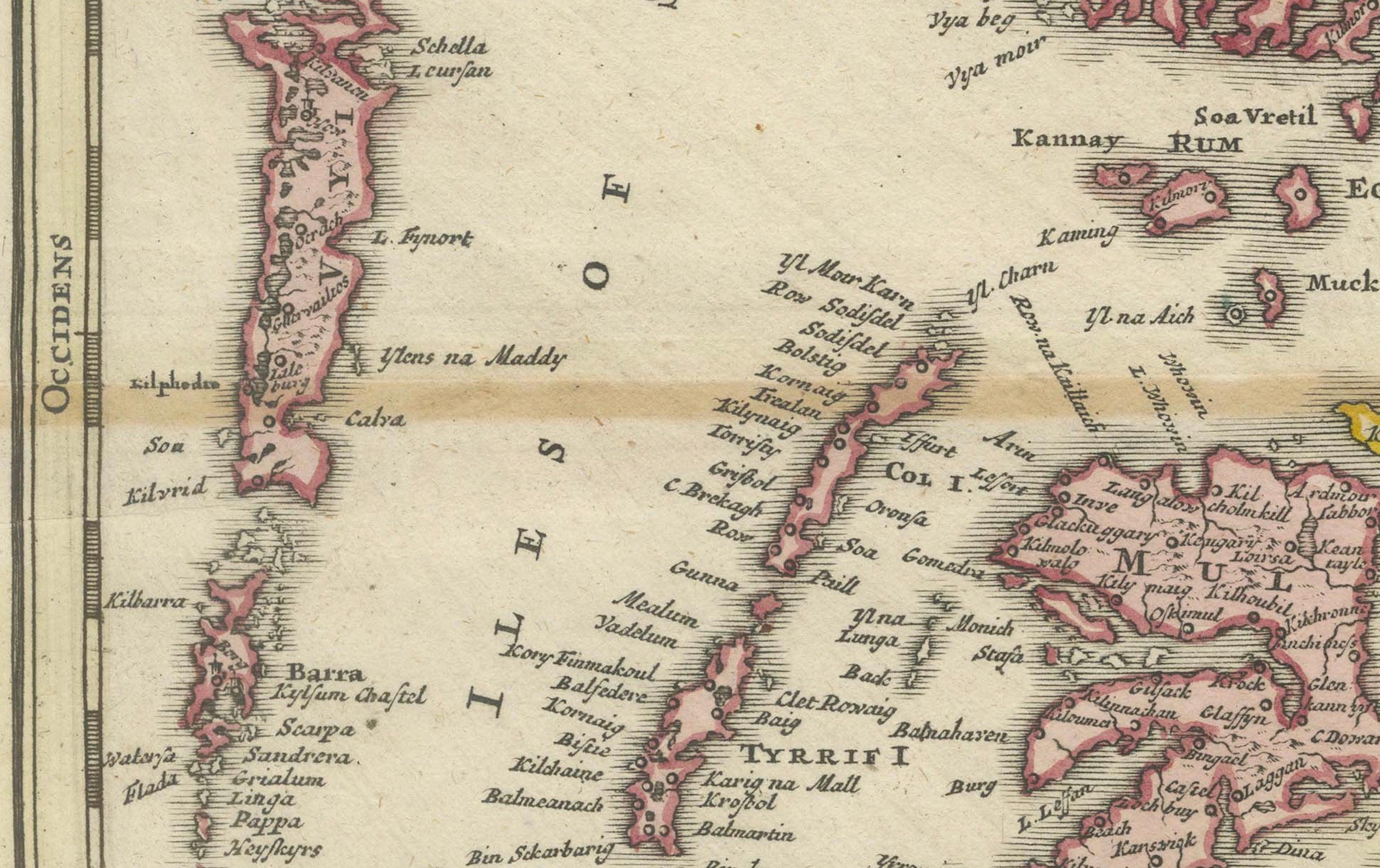 Antique Map of Scotland by Johann Baptist Homann, c.1710