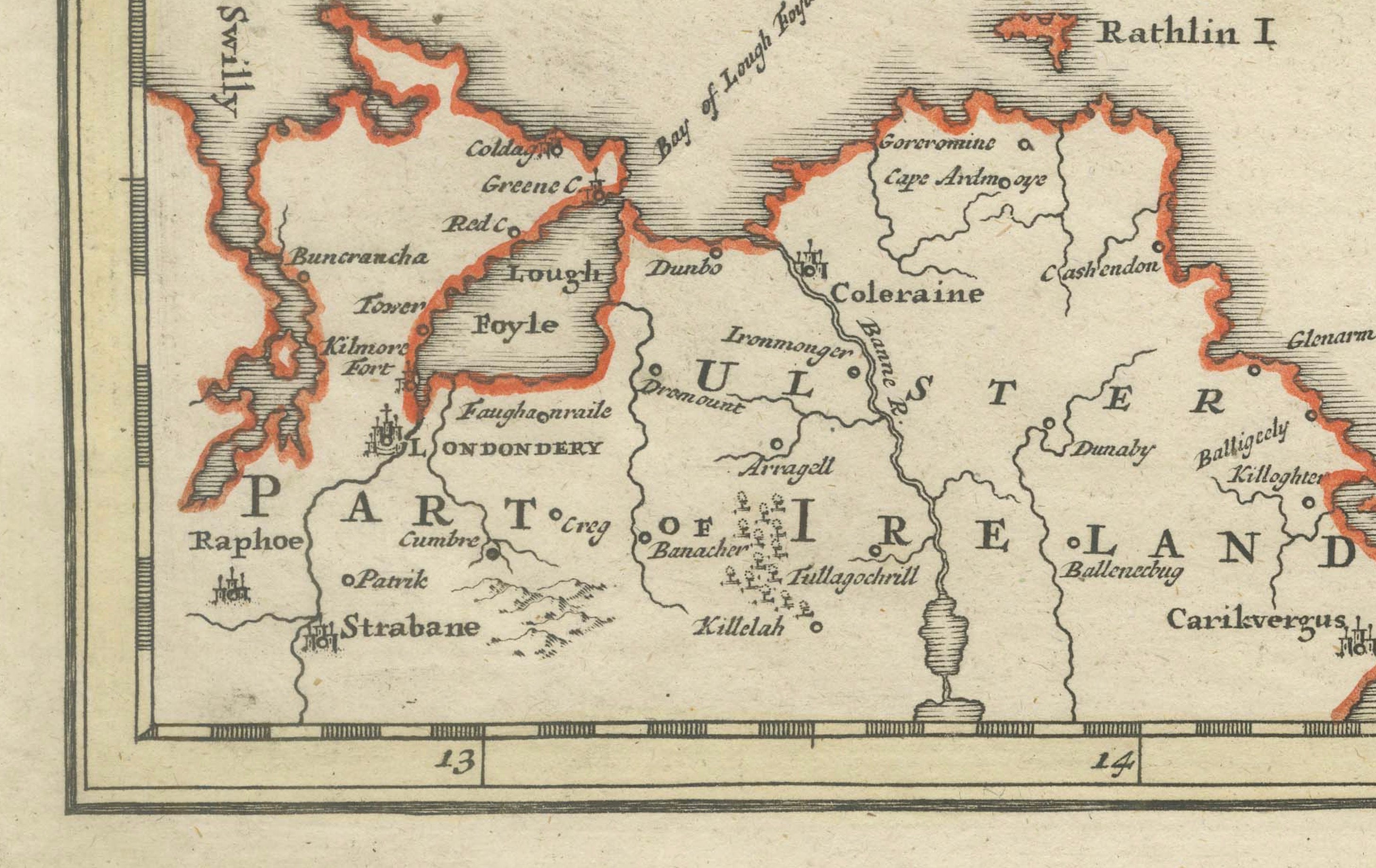 Antique Map of Scotland by Johann Baptist Homann, c.1710