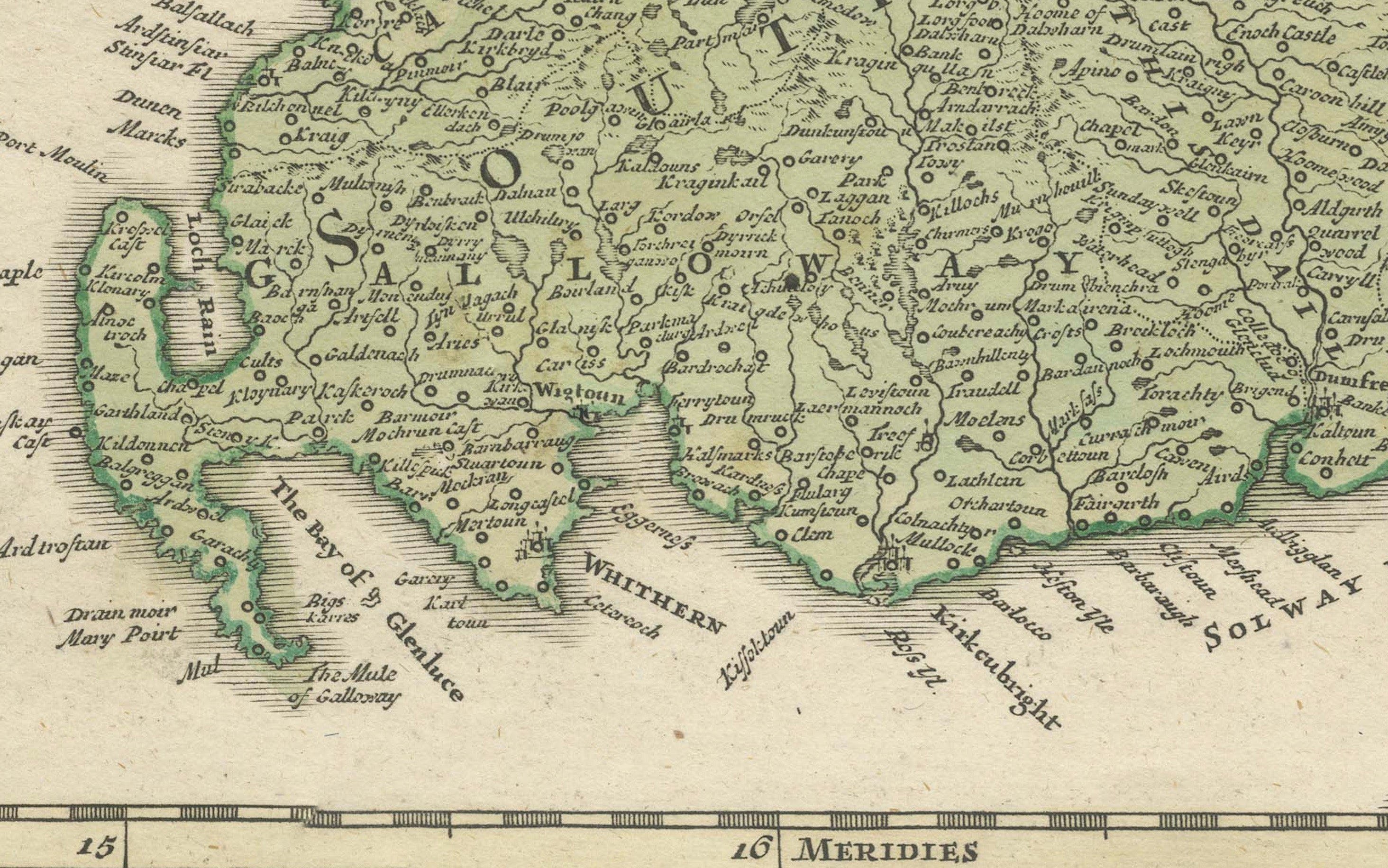 Antique Map of Scotland by Johann Baptist Homann, c.1710