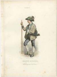 Set of Four Antique German & Bavarian Folk Costume Engravings, circa 1850, view 4