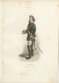 Set of Four Antique German & Bavarian Folk Costume Engravings, circa 1850, view 7