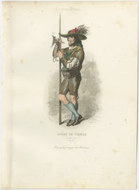 Four Antique Alpine Trades & Folk Costume Engravings, Switzerland & Tyrol, 1850, view 8